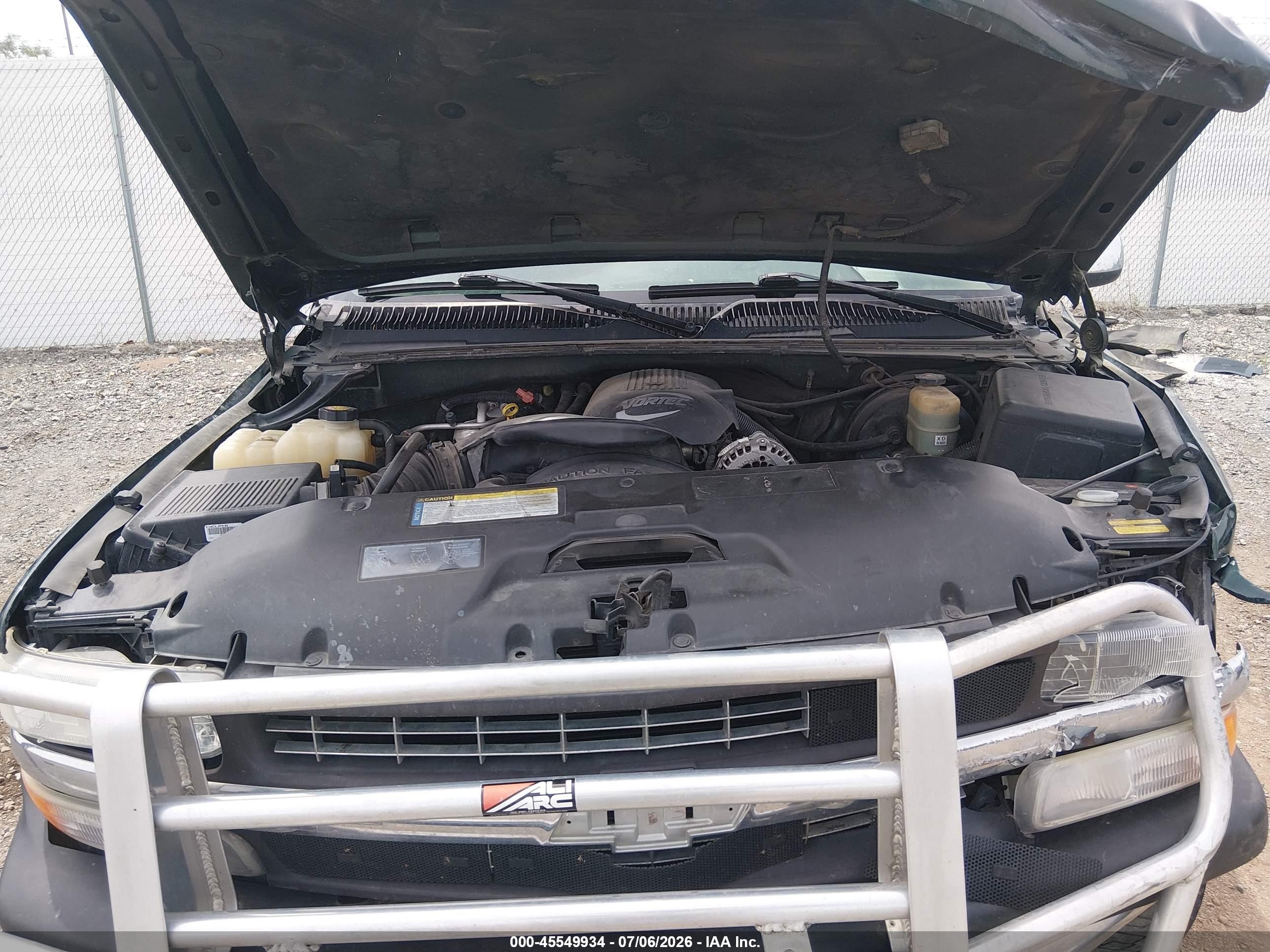 2001 Chevrolet Silverado 1500 Ls Green vin: 1GCEK19T81E214953