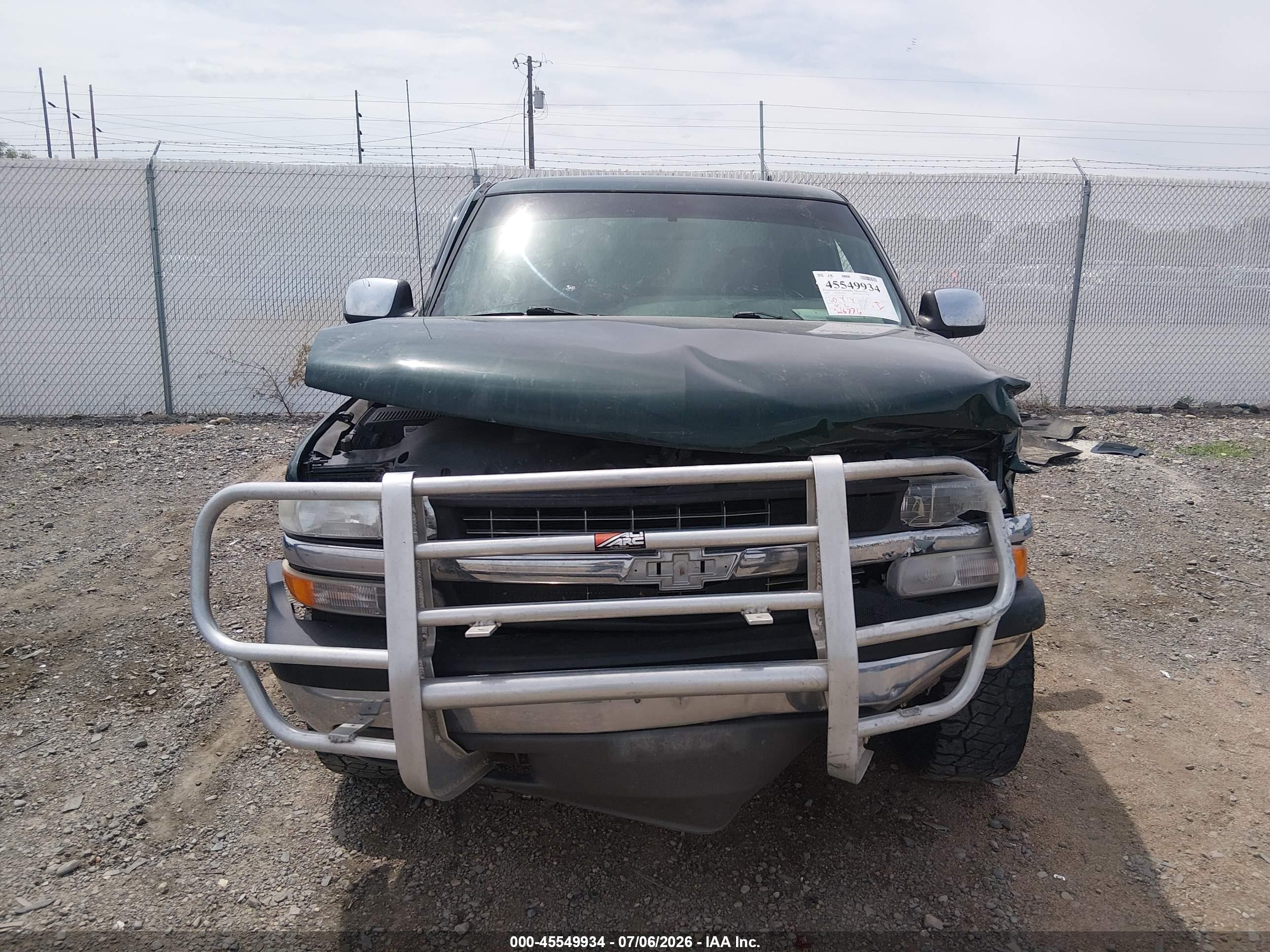 2001 Chevrolet Silverado 1500 Ls Green vin: 1GCEK19T81E214953