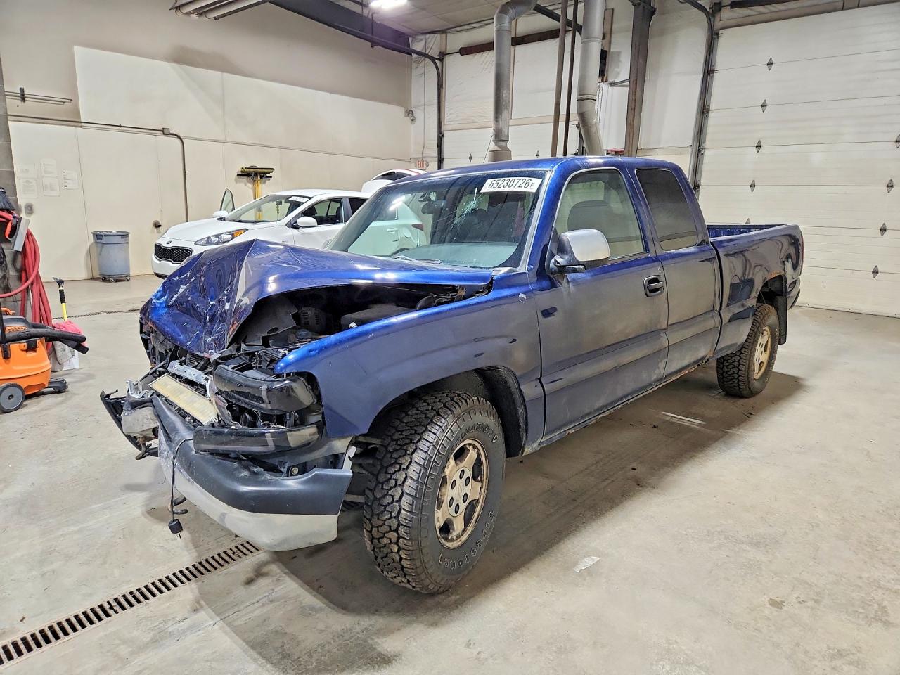 2001 Chevrolet Silverado K1500 Blue vin: 1GCEK19T81E221207