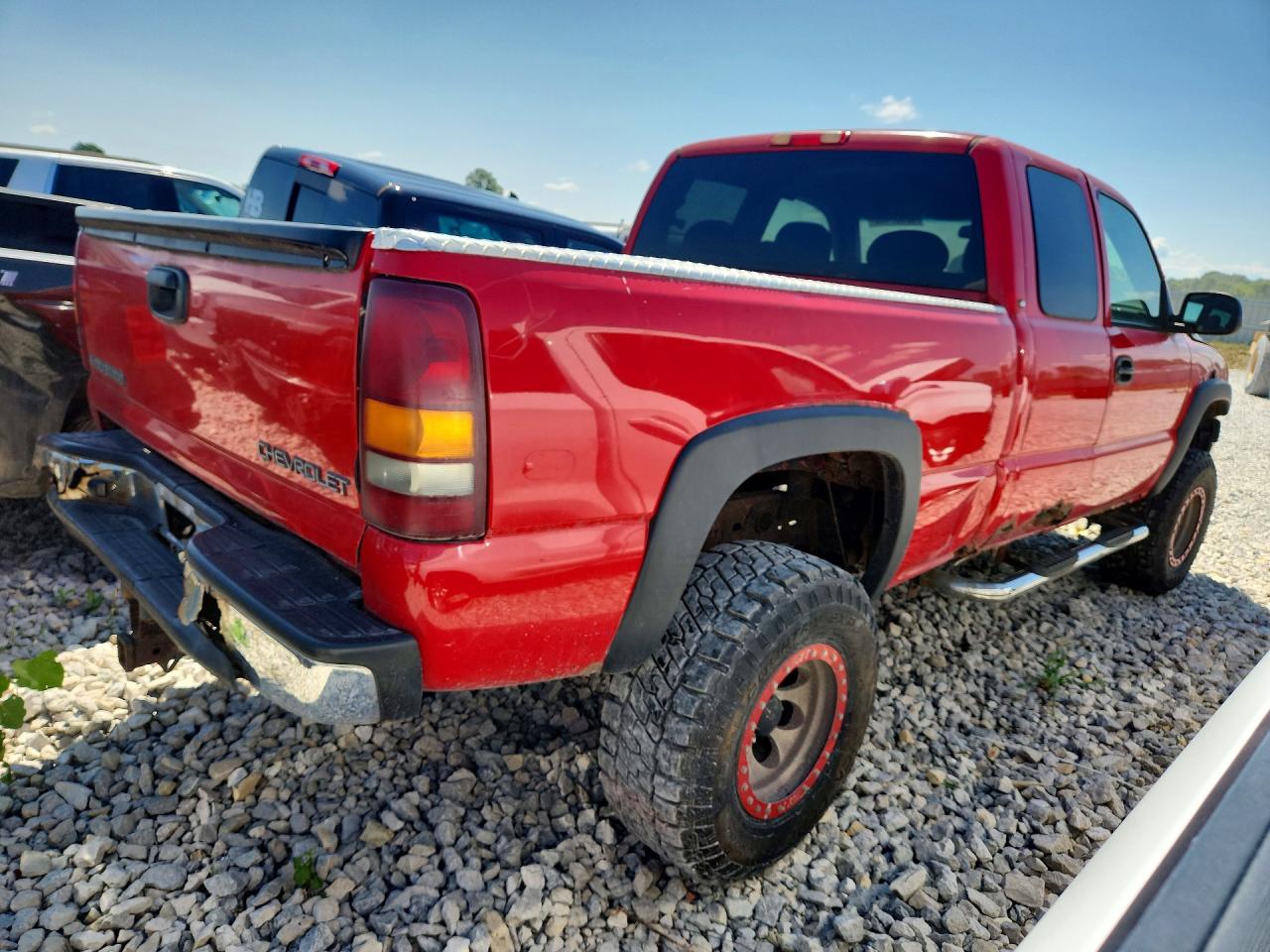 2002 Chevrolet Silverado K1500 Red vin: 1GCEK19T82E228725