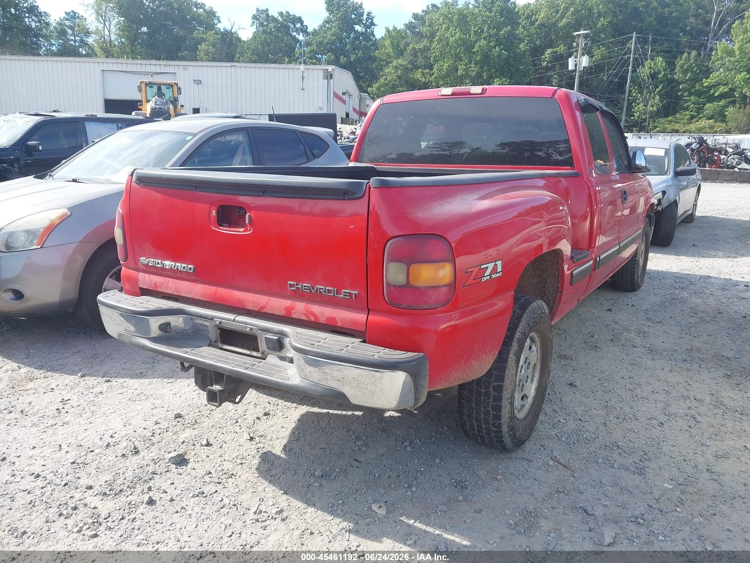 2002 Chevrolet Silverado 1500 Lt Red vin: 1GCEK19T82Z275259