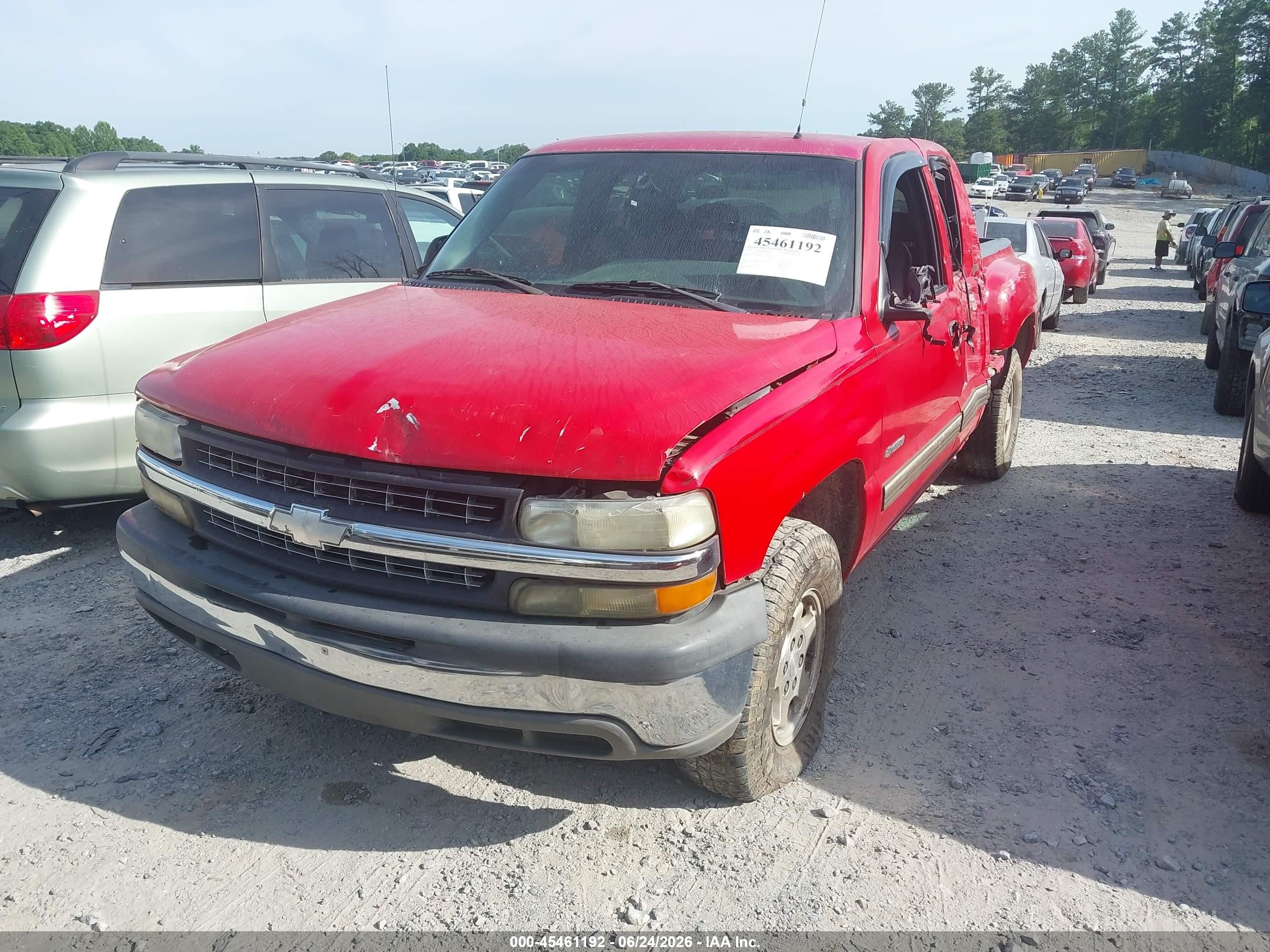 2002 Chevrolet Silverado 1500 Lt Red vin: 1GCEK19T82Z275259