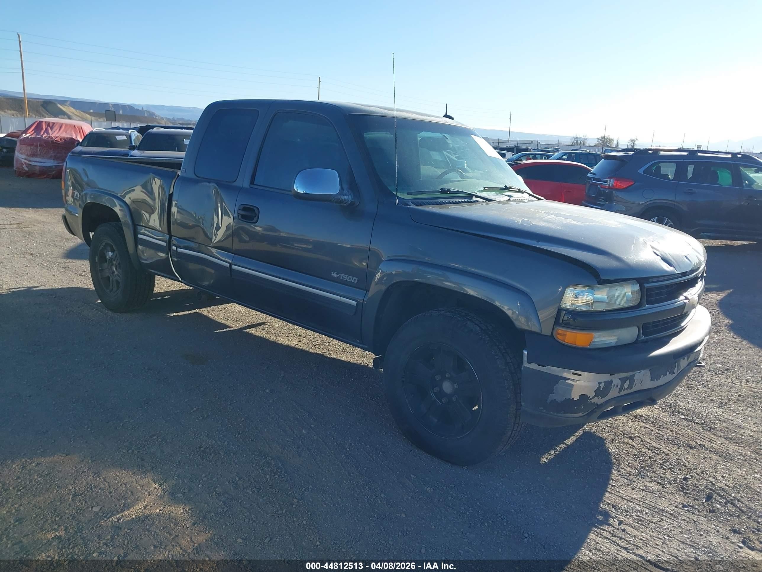 2002 Chevrolet Silverado 1500 Lt Gray vin: 1GCEK19T82Z302878