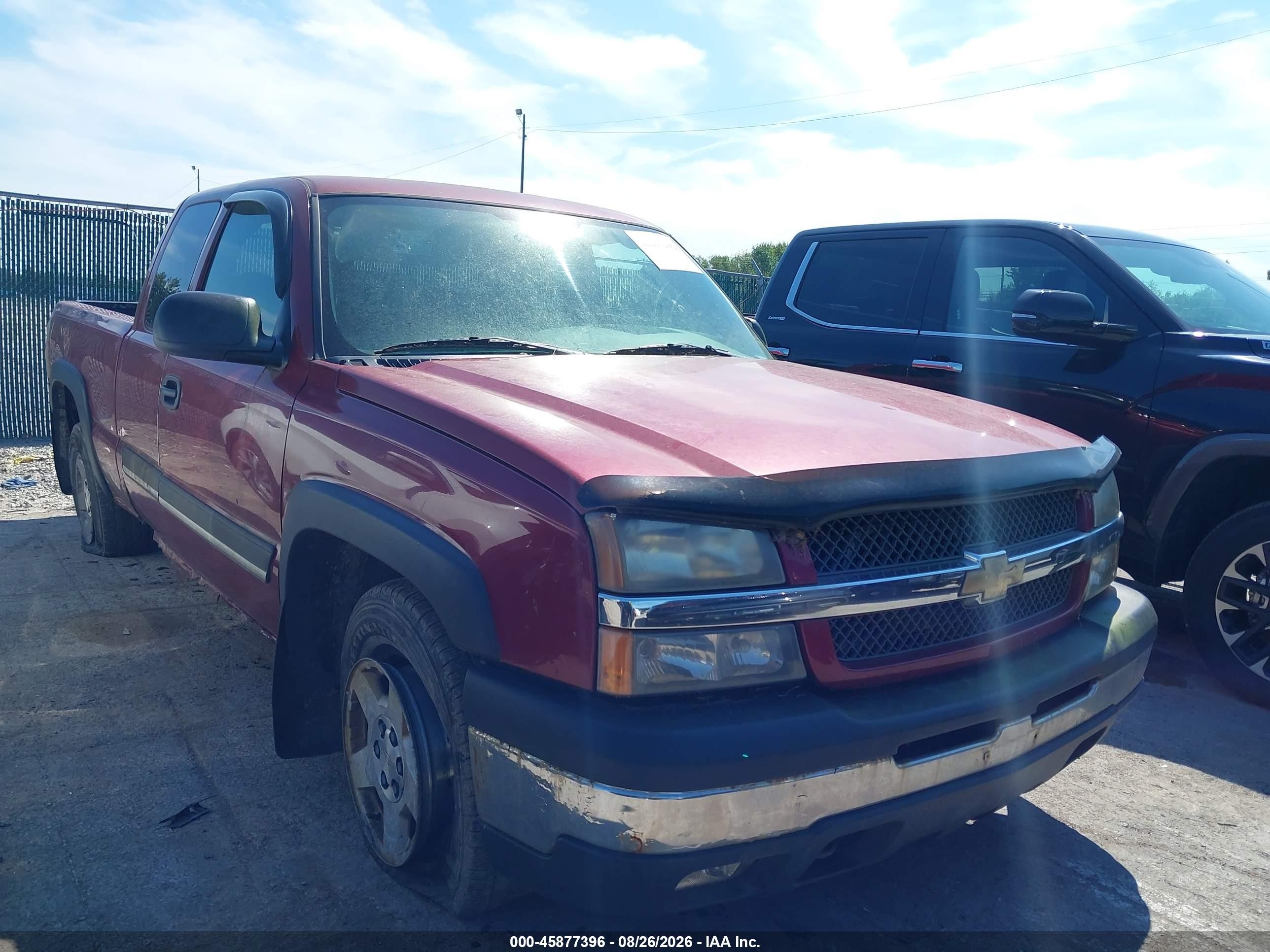 2004 Chevrolet Silverado 1500 Z71 Red vin: 1GCEK19T84E270993