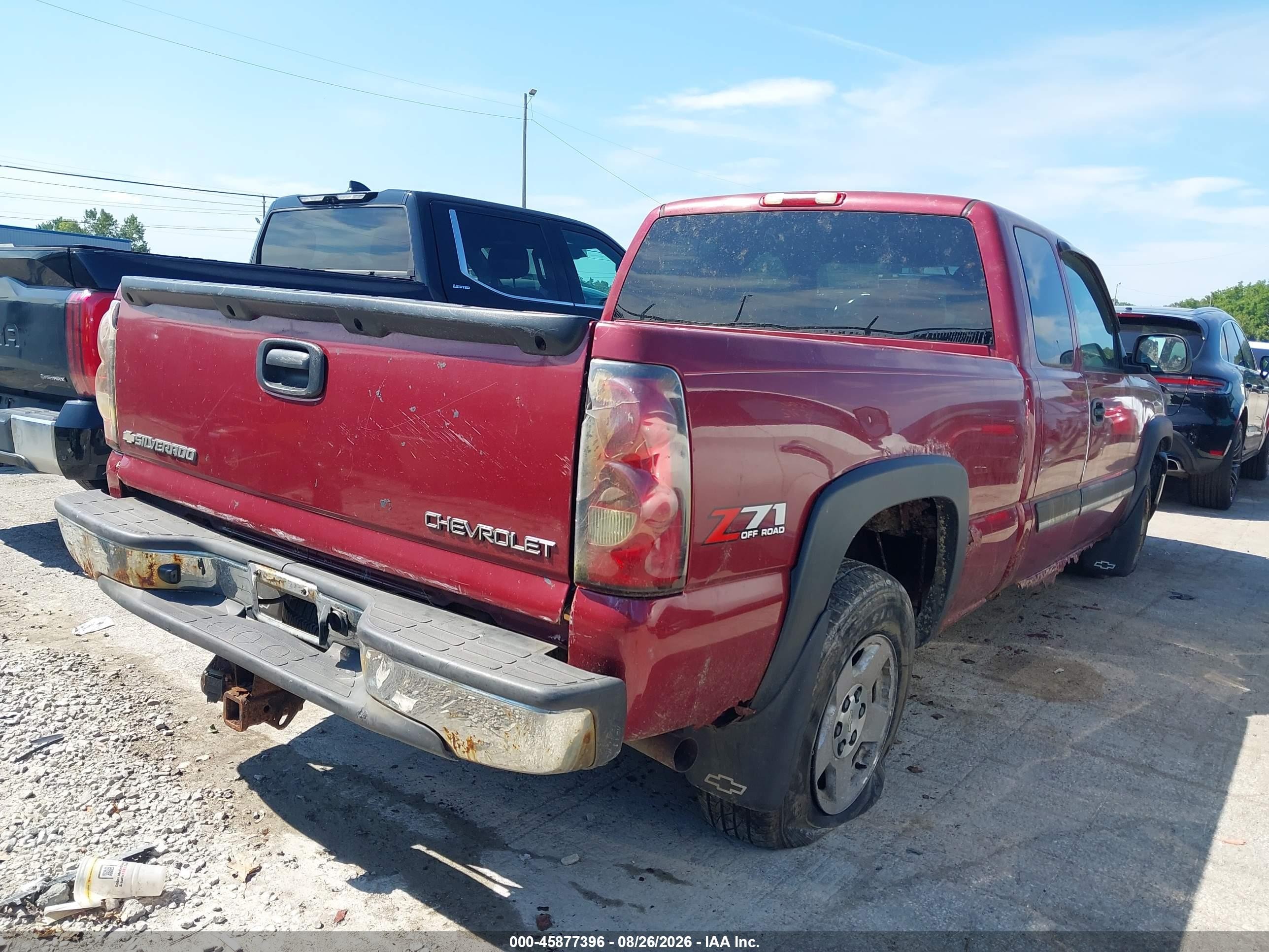 2004 Chevrolet Silverado 1500 Z71 Red vin: 1GCEK19T84E270993