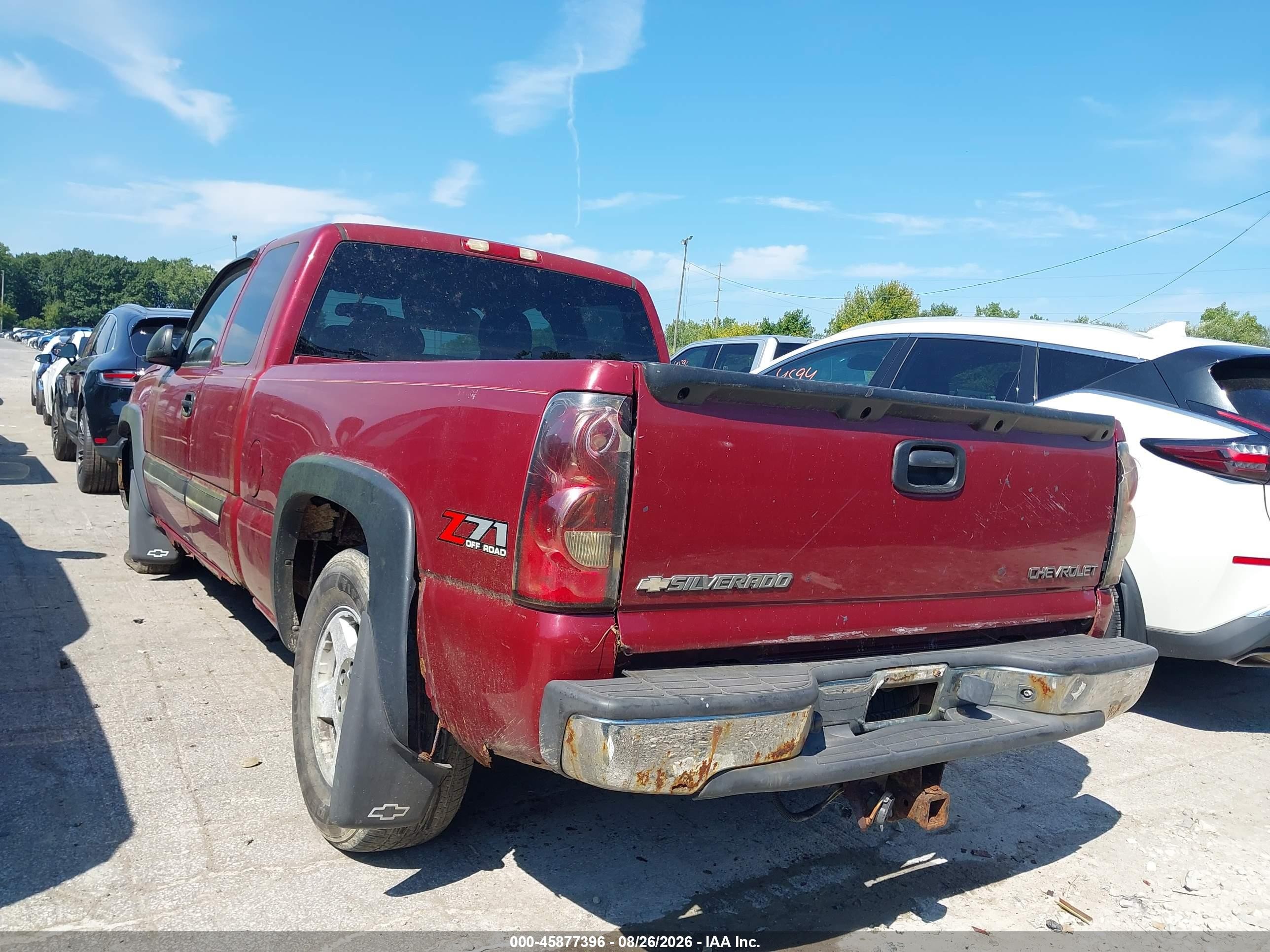 2004 Chevrolet Silverado 1500 Z71 Red vin: 1GCEK19T84E270993