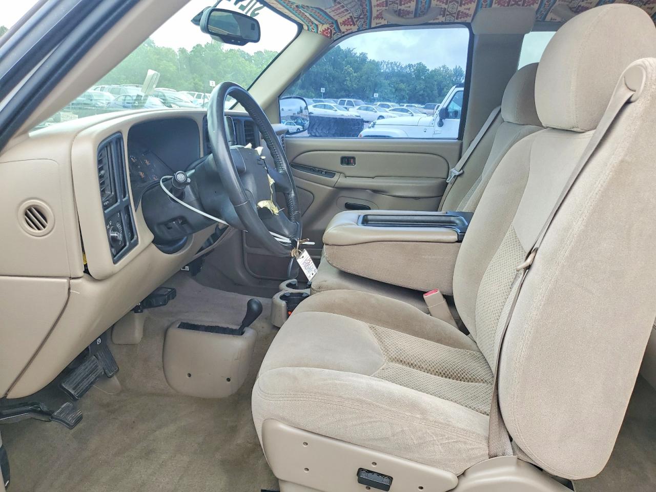 2004 Chevrolet Silverado K1500 White vin: 1GCEK19T84E340489