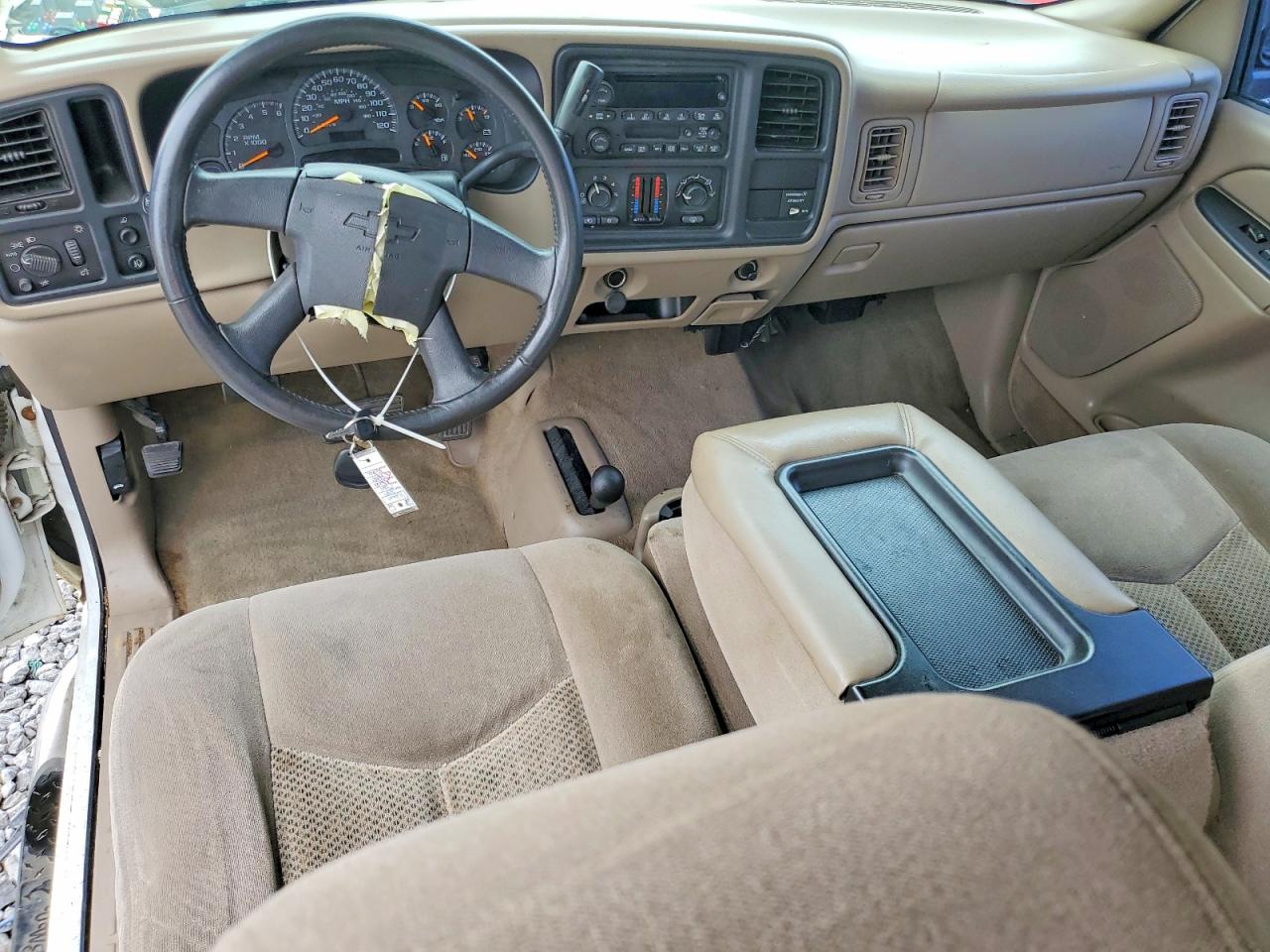 2004 Chevrolet Silverado K1500 White vin: 1GCEK19T84E340489