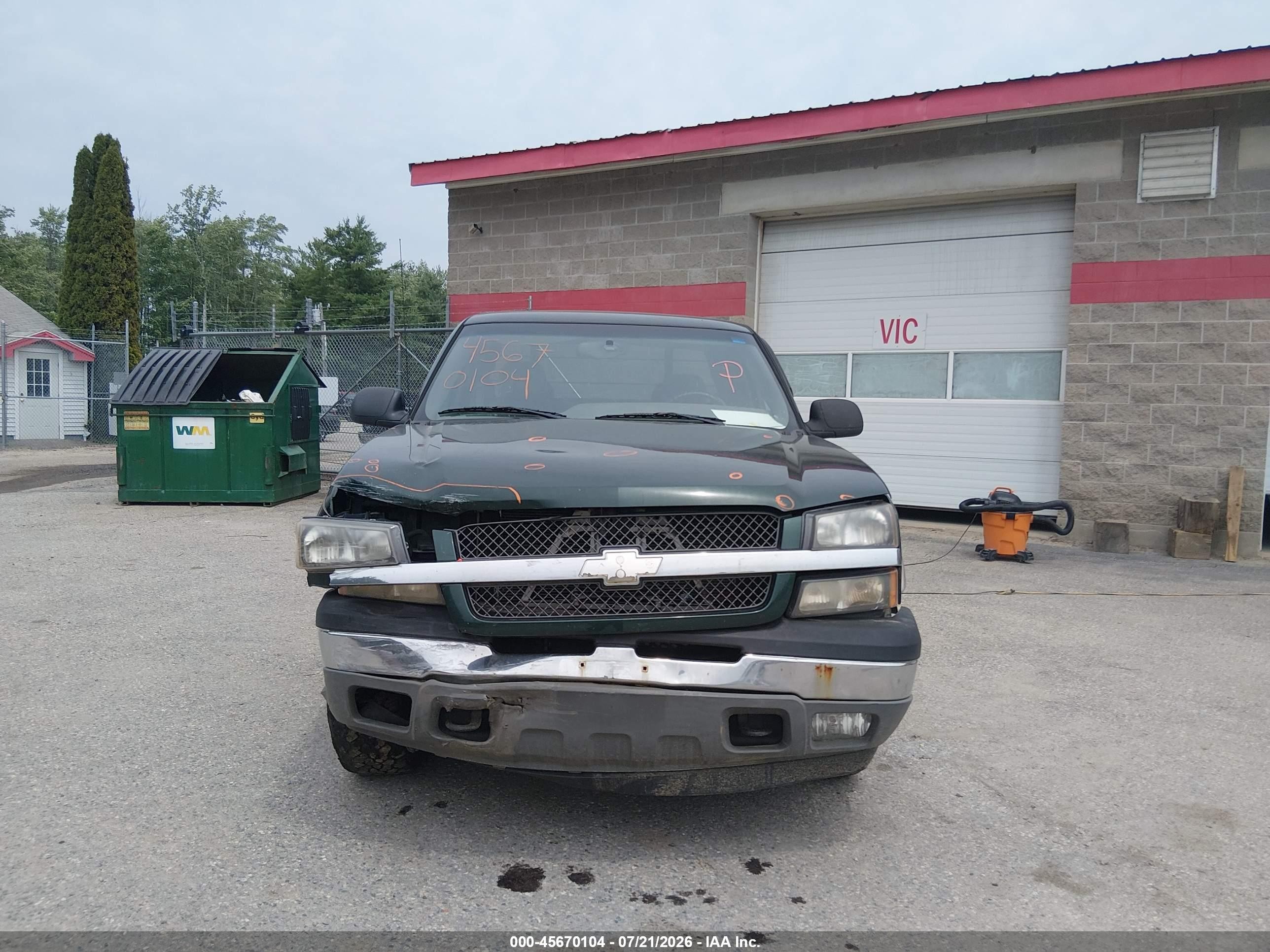 2005 Chevrolet Silverado 1500 Ls Green vin: 1GCEK19T85Z183900