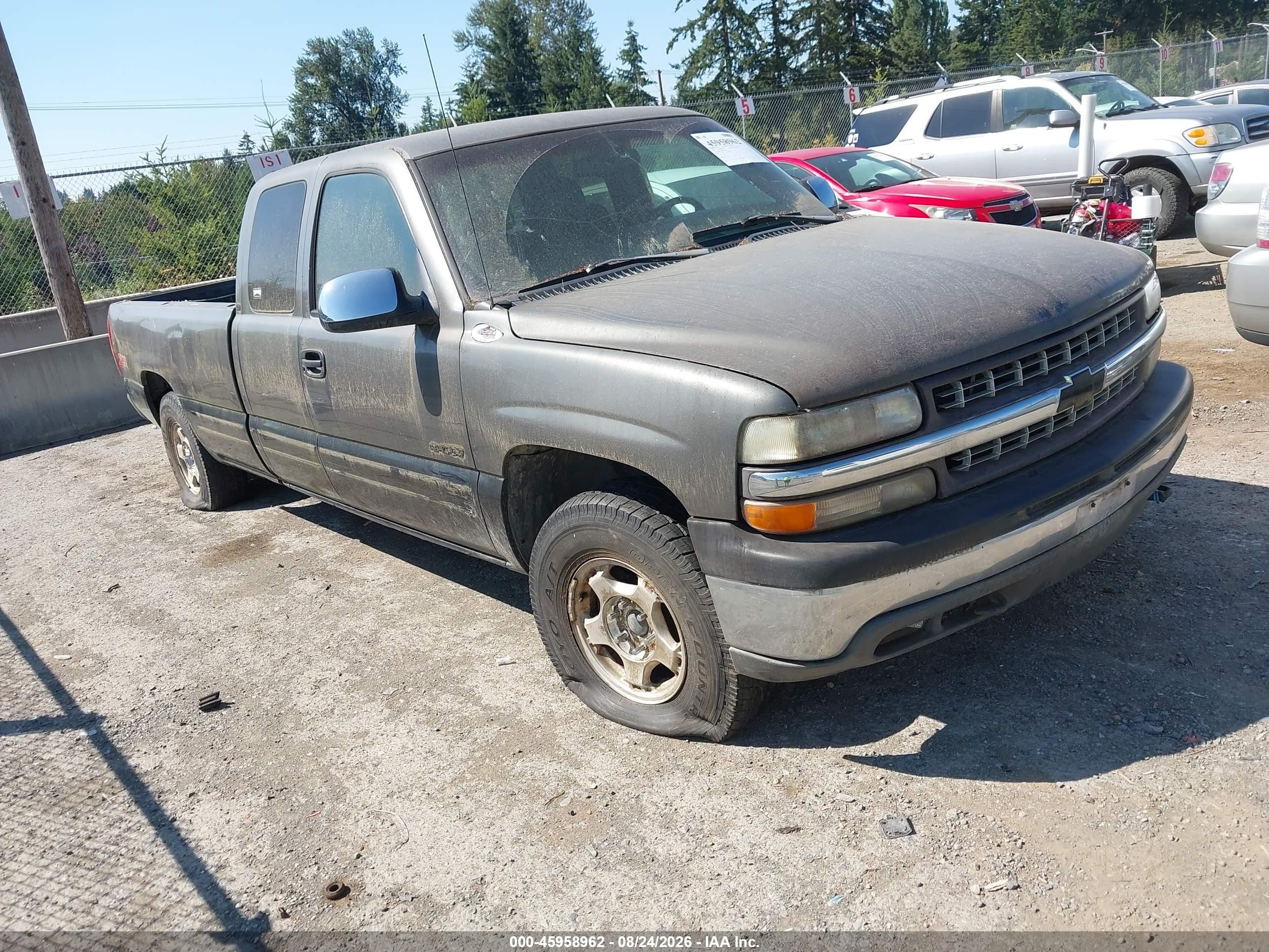 1999 Chevrolet Silverado 1500 Ls/lt Black vin: 1GCEK19T8XE174754