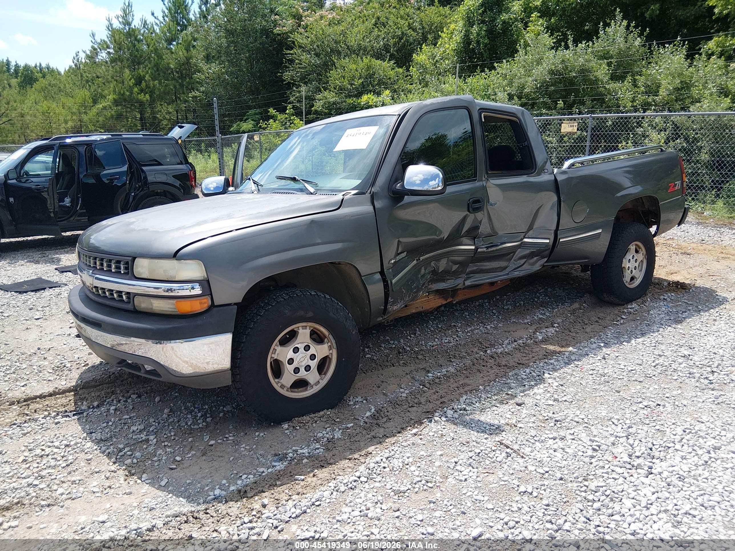 1999 Chevrolet Silverado 1500 Ls Gray vin: 1GCEK19T8XE236766