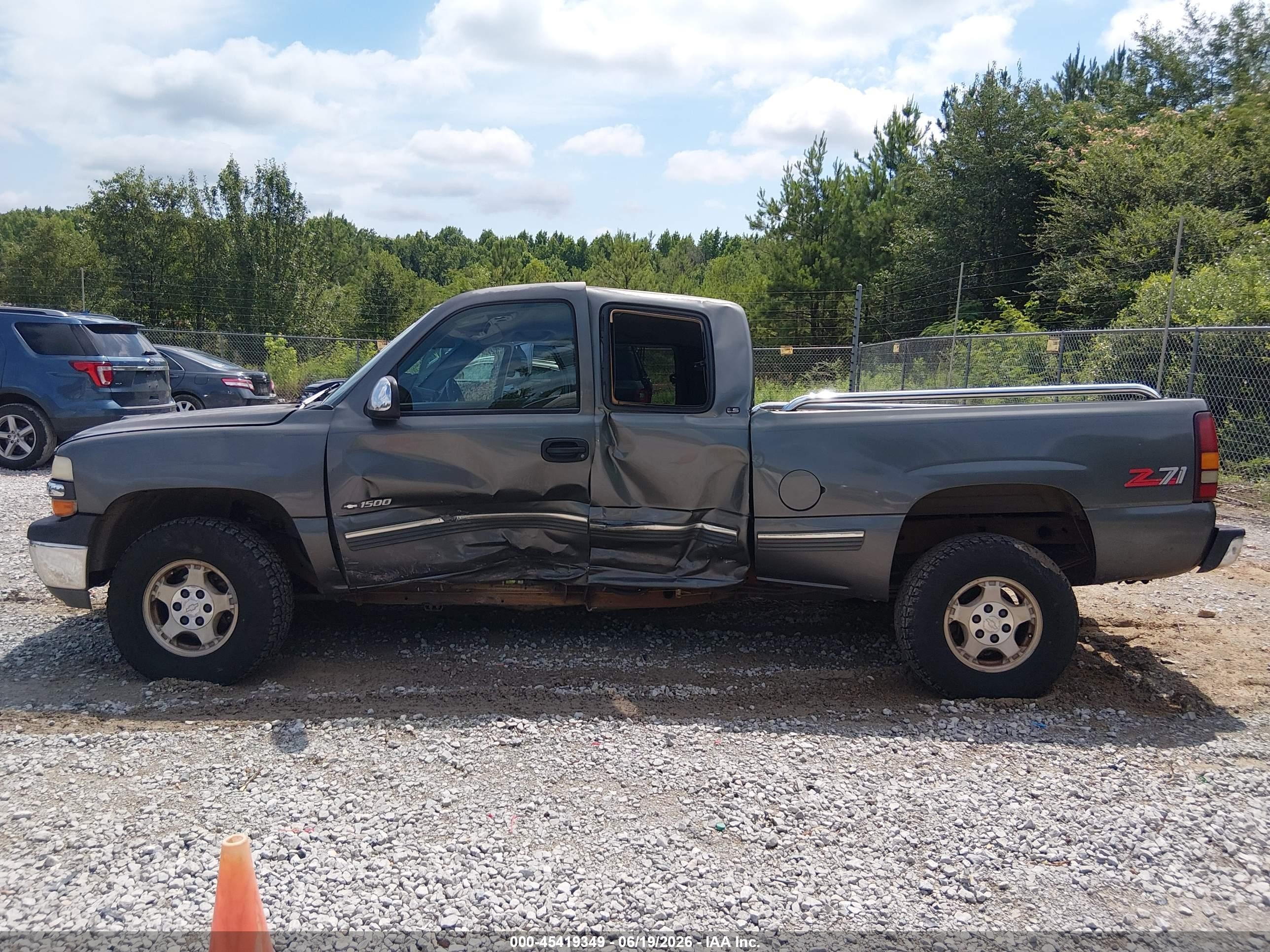 1999 Chevrolet Silverado 1500 Ls Gray vin: 1GCEK19T8XE236766