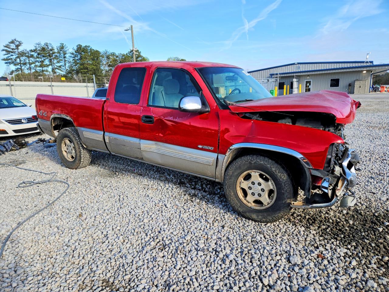 2000 Chevrolet Silverado K1500 Red vin: 1GCEK19T8YE207432