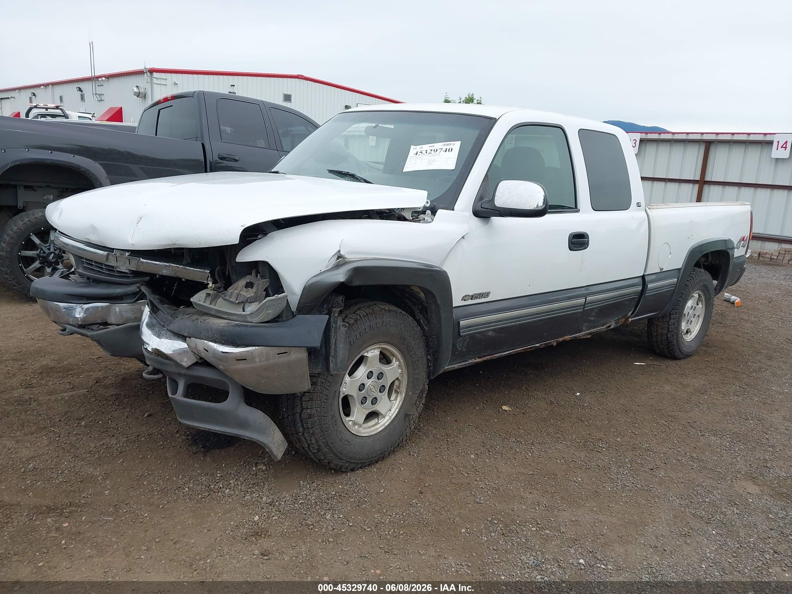 2000 Chevrolet Silverado 1500 Ls White vin: 1GCEK19T8YZ220562