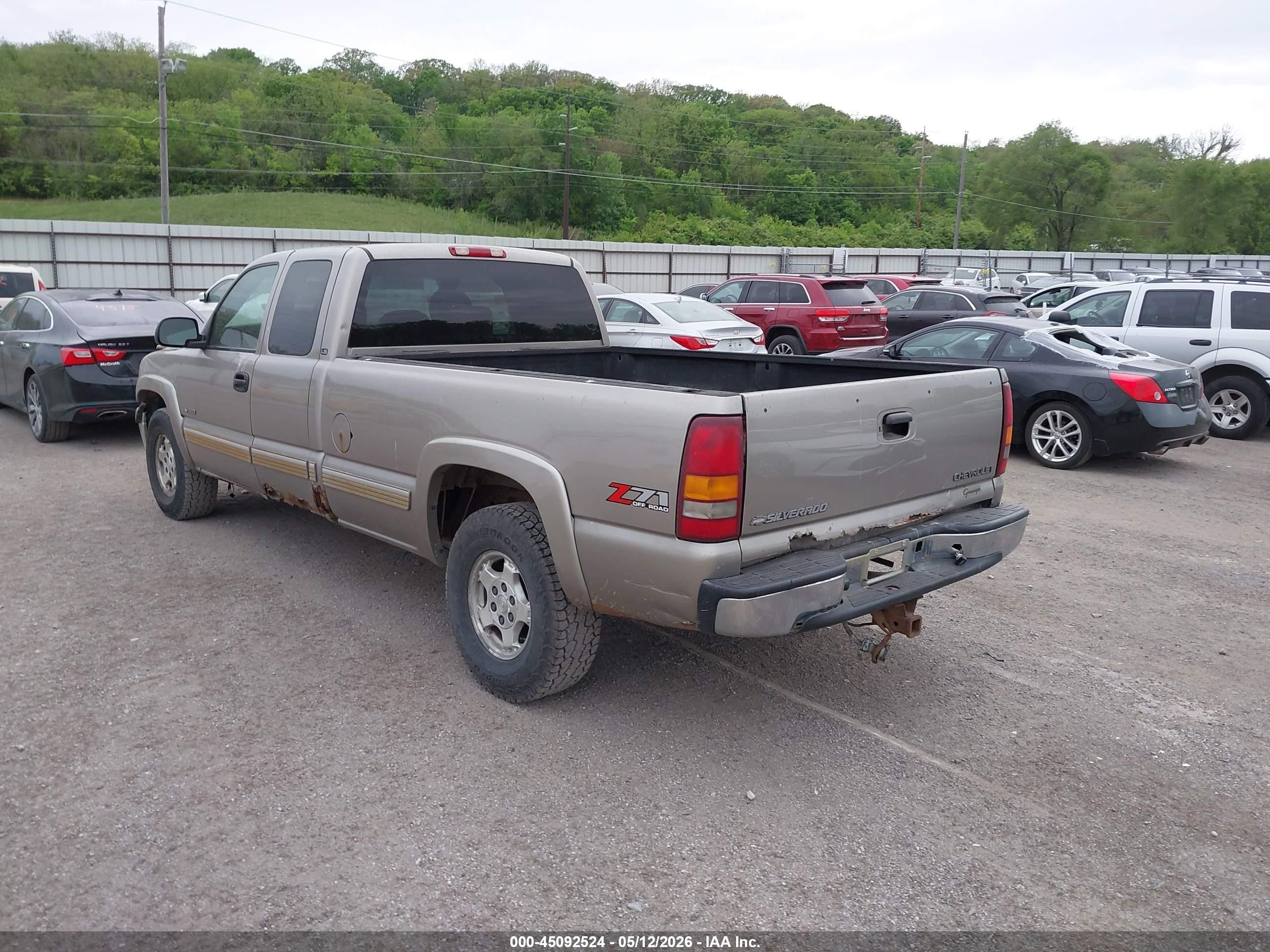 2001 Chevrolet Silverado 1500 Ls Желто-коричневый vin: 1GCEK19T91E130799