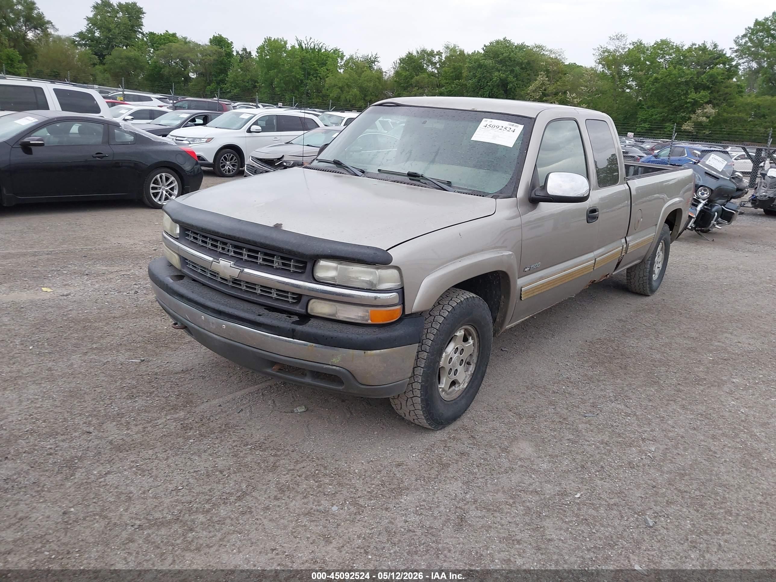 2001 Chevrolet Silverado 1500 Ls Желто-коричневый vin: 1GCEK19T91E130799