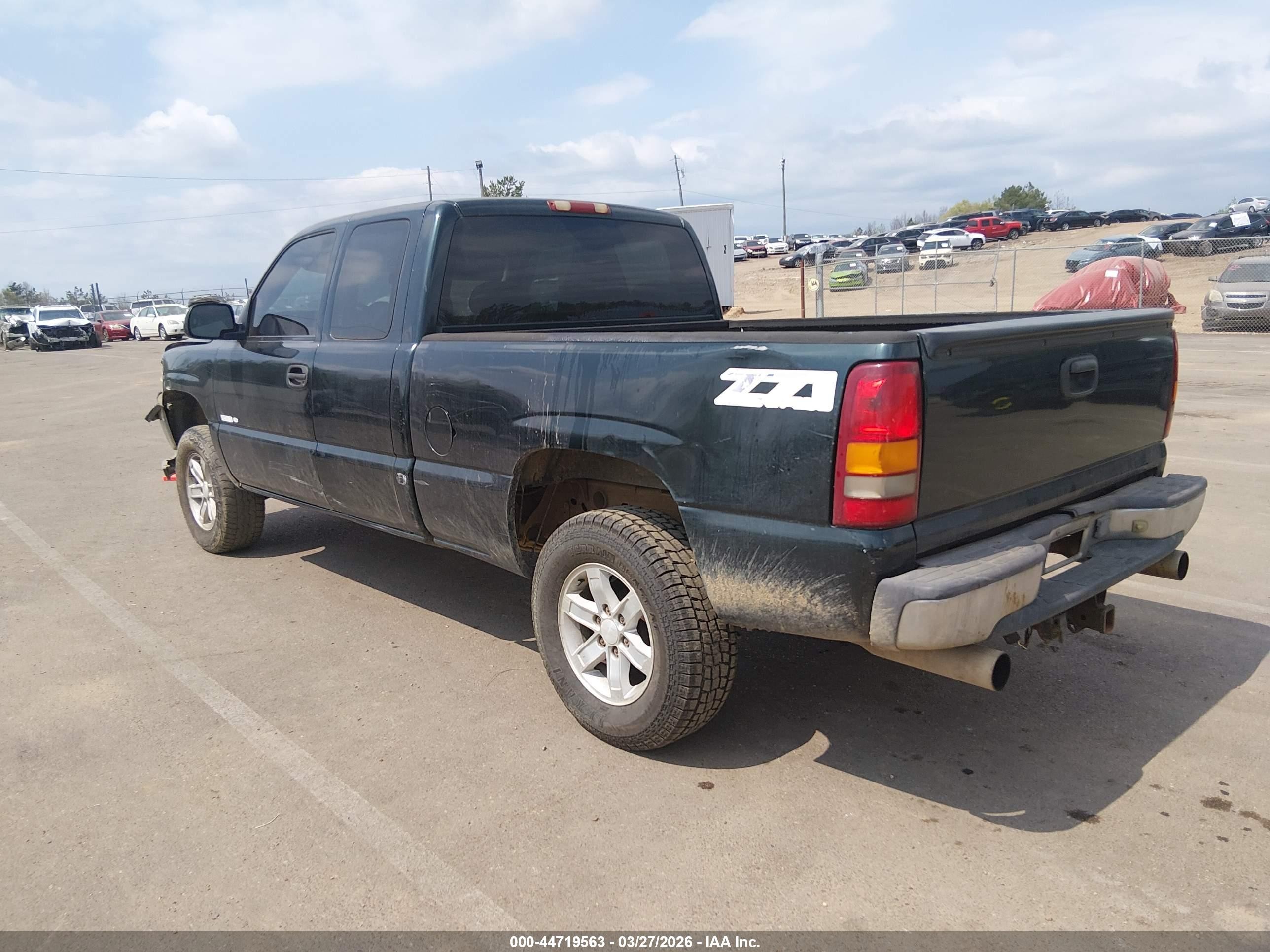 2001 Chevrolet Silverado 1500 Ls Green vin: 1GCEK19T91E132939