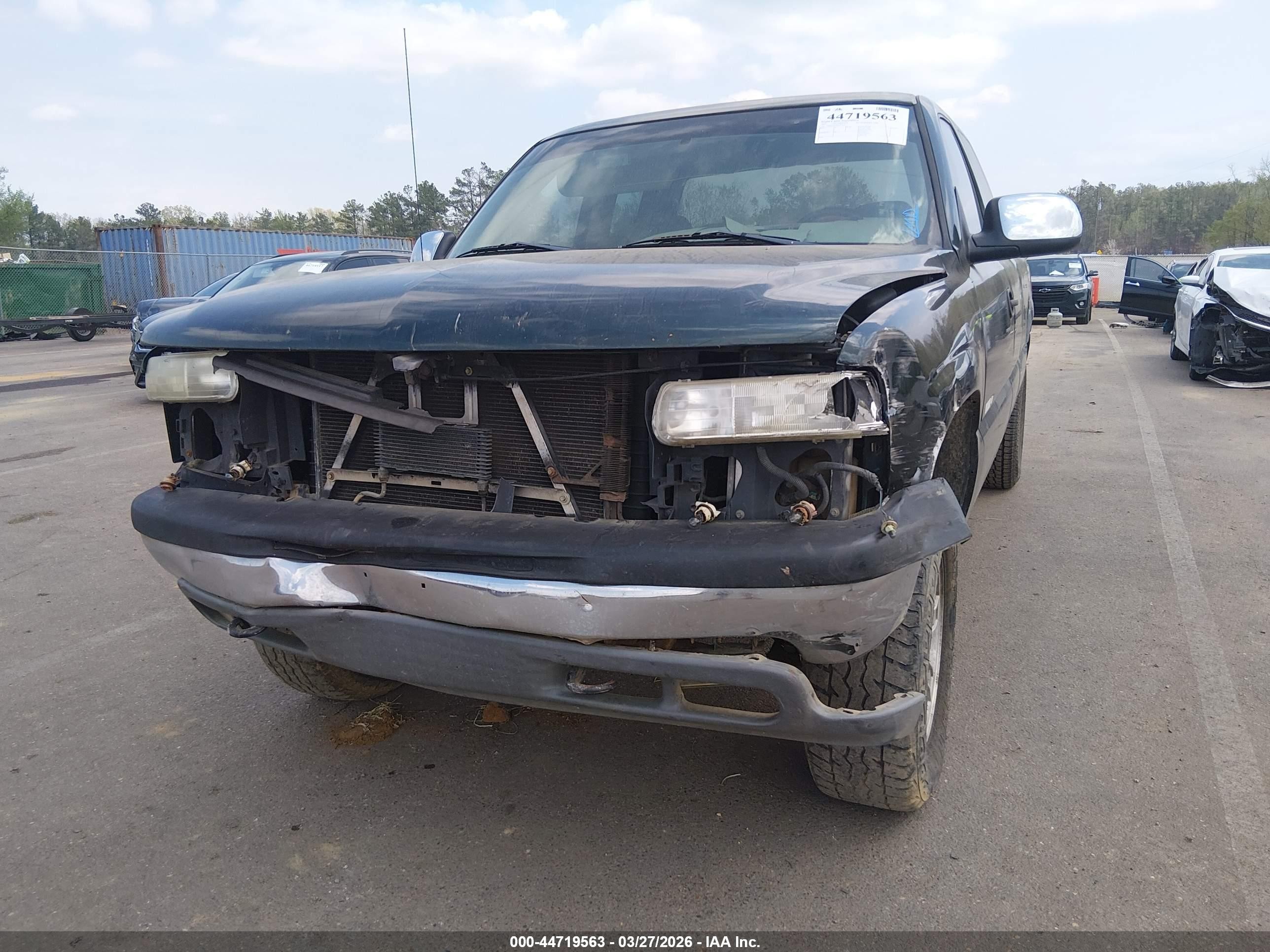 2001 Chevrolet Silverado 1500 Ls Green vin: 1GCEK19T91E132939