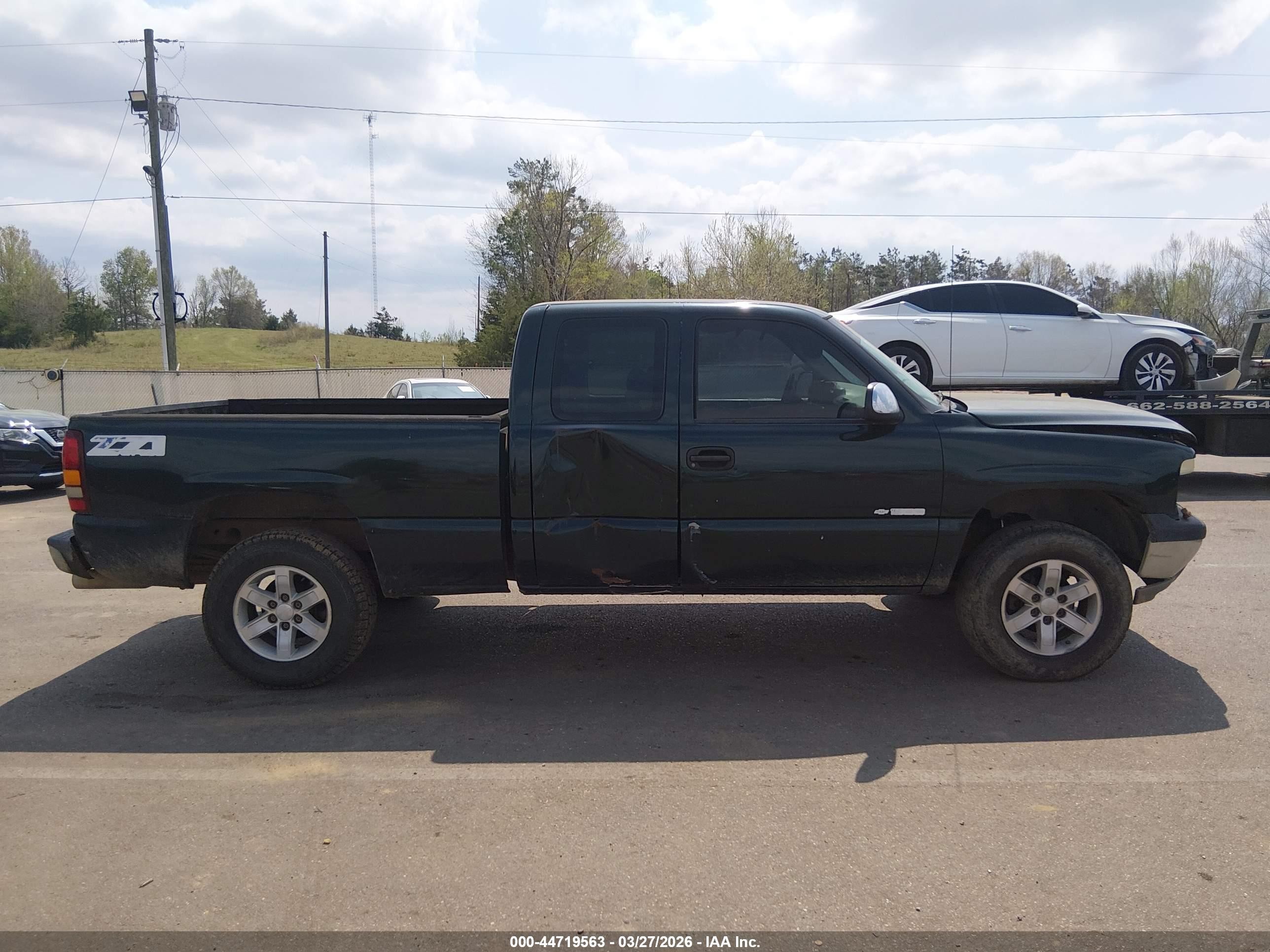 2001 Chevrolet Silverado 1500 Ls Green vin: 1GCEK19T91E132939