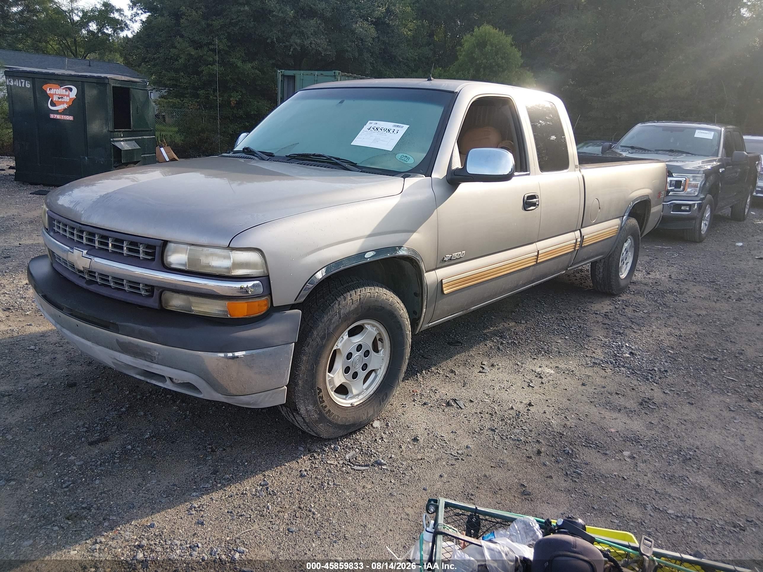 2002 Chevrolet Silverado 1500 Lt Tan vin: 1GCEK19T92E128925