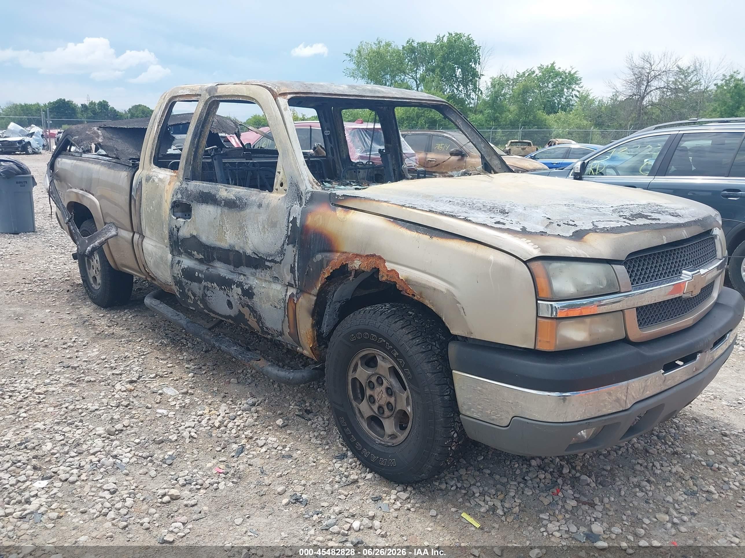 2004 Chevrolet Silverado 1500 Z71 Tan vin: 1GCEK19T94E204226