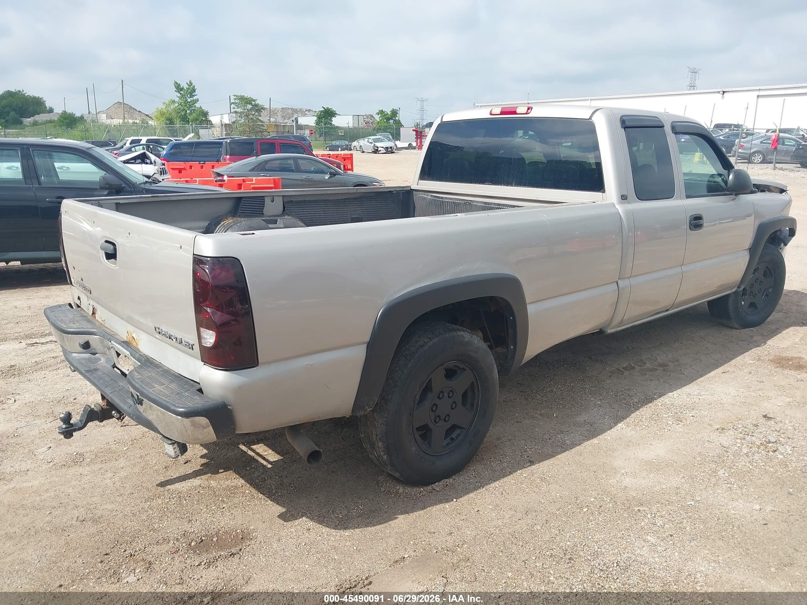 2004 Chevrolet Silverado 1500 Lt Silver vin: 1GCEK19T94E213153
