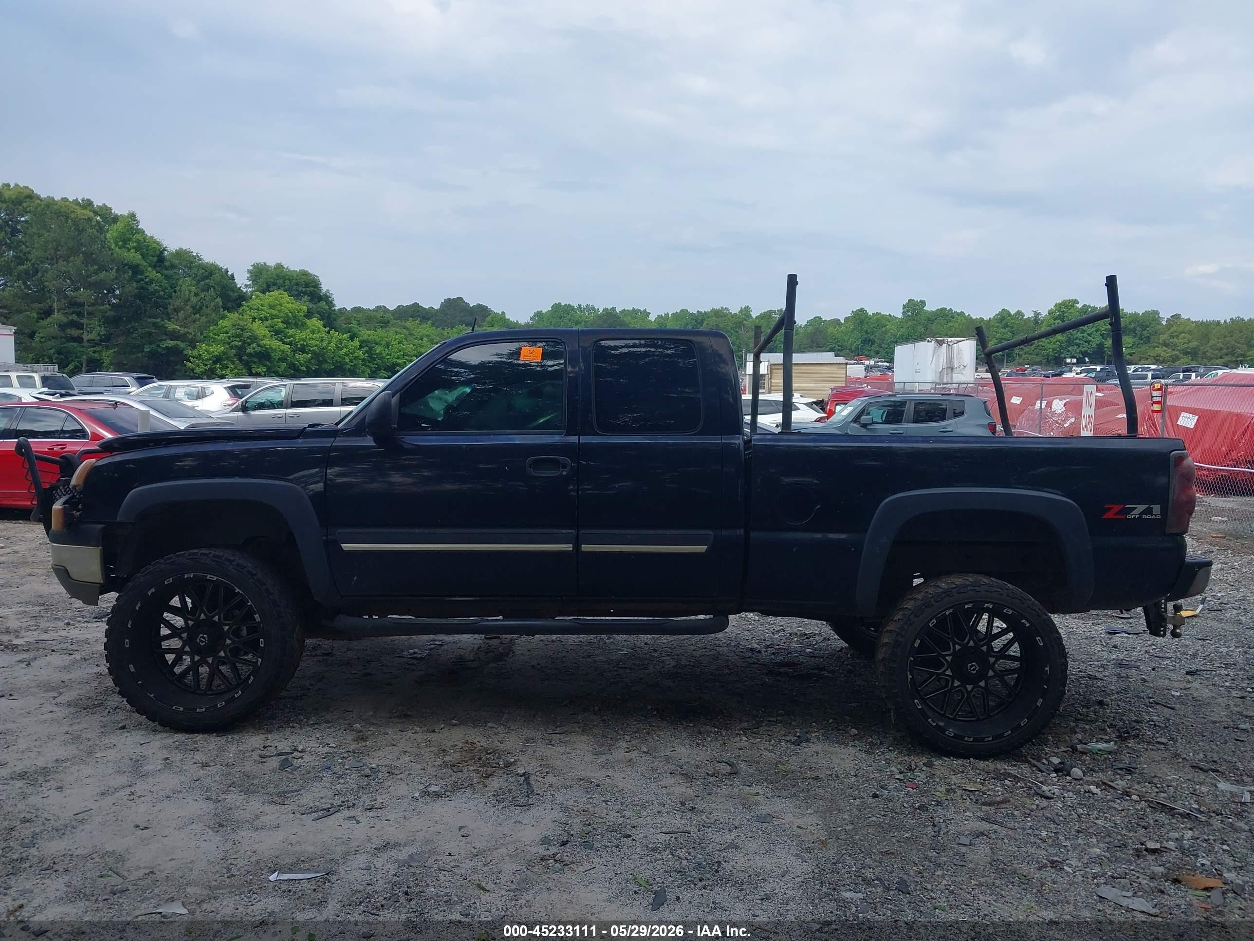 2004 Chevrolet Silverado 1500 Z71 Blue vin: 1GCEK19T94E222421