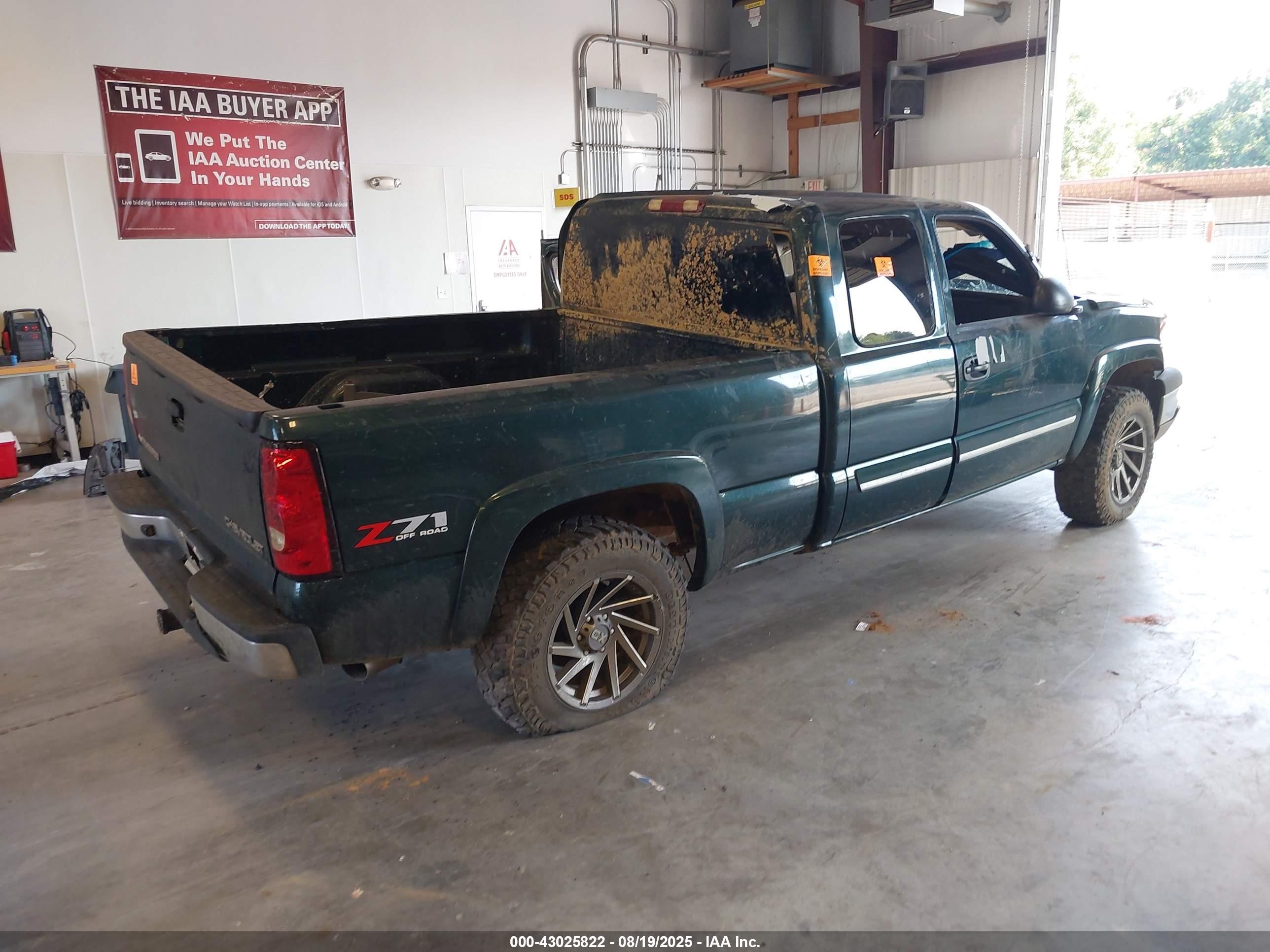 2004 Chevrolet Silverado 1500 Z71 Green vin: 1GCEK19T94E348973