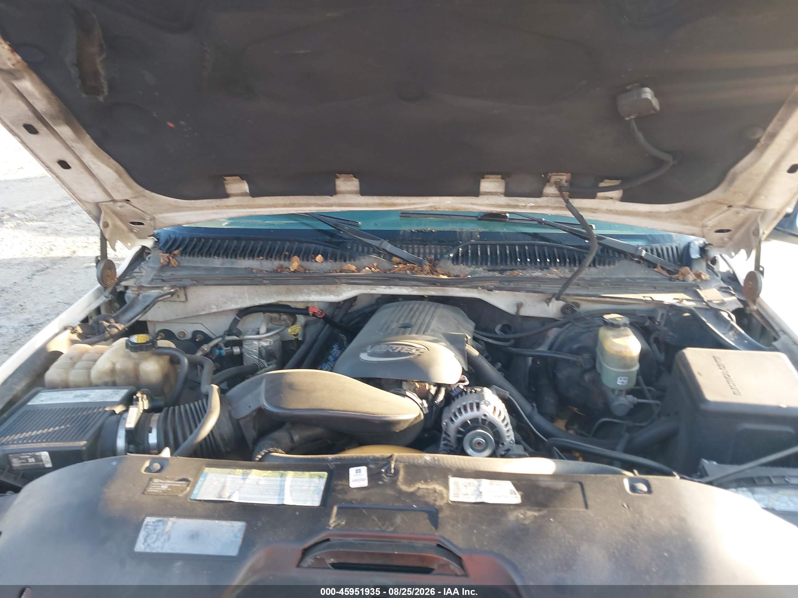 2001 Chevrolet Silverado 1500 Ls White vin: 1GCEK19TX1E253270