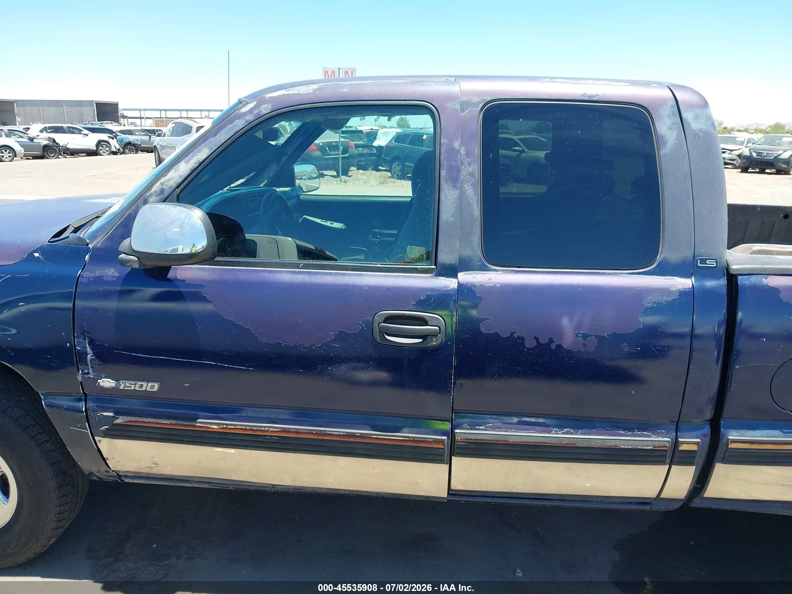 2001 Chevrolet Silverado 1500 Ls Purple vin: 1GCEK19TX1E297415