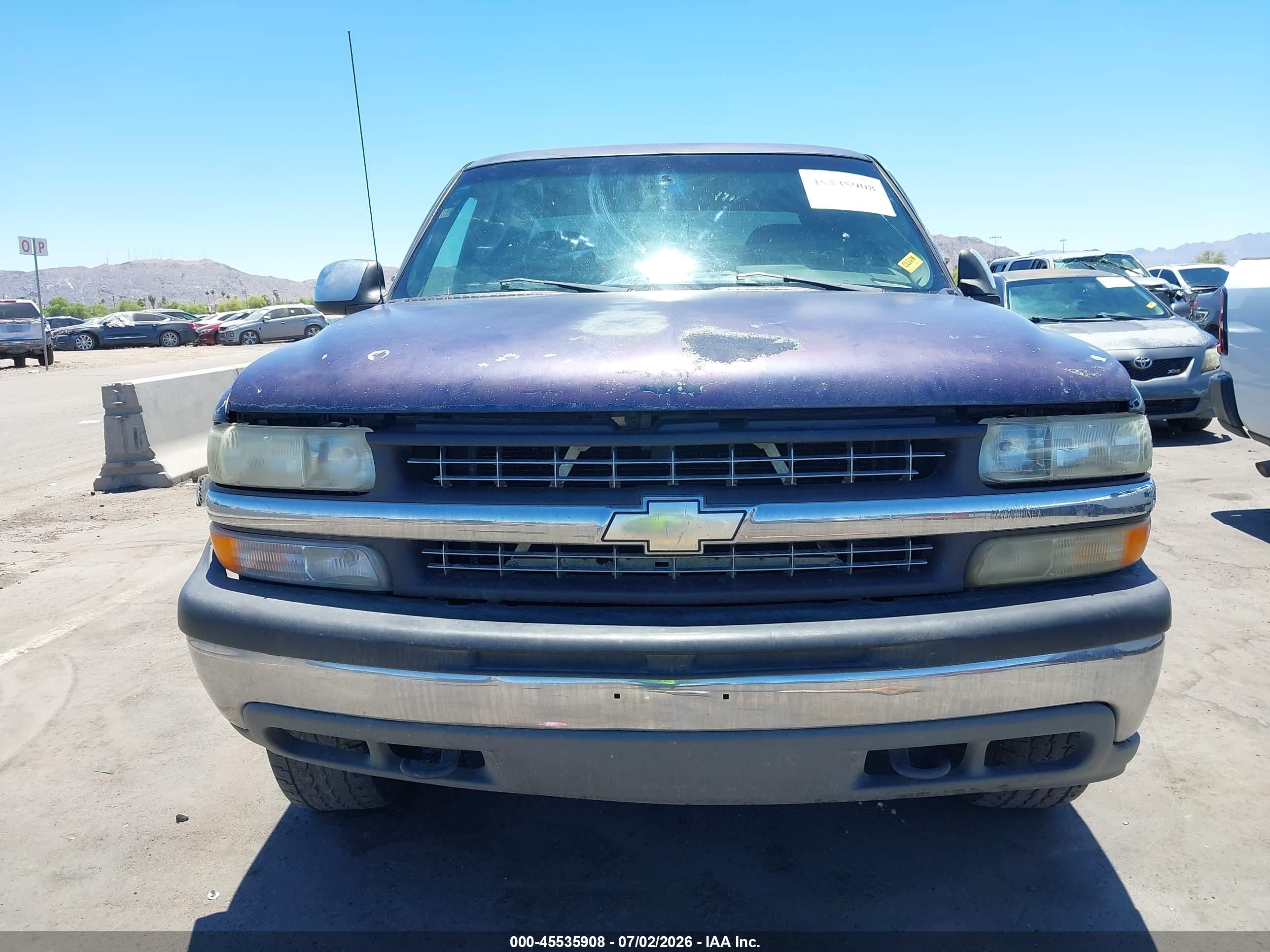 2001 Chevrolet Silverado 1500 Ls Purple vin: 1GCEK19TX1E297415