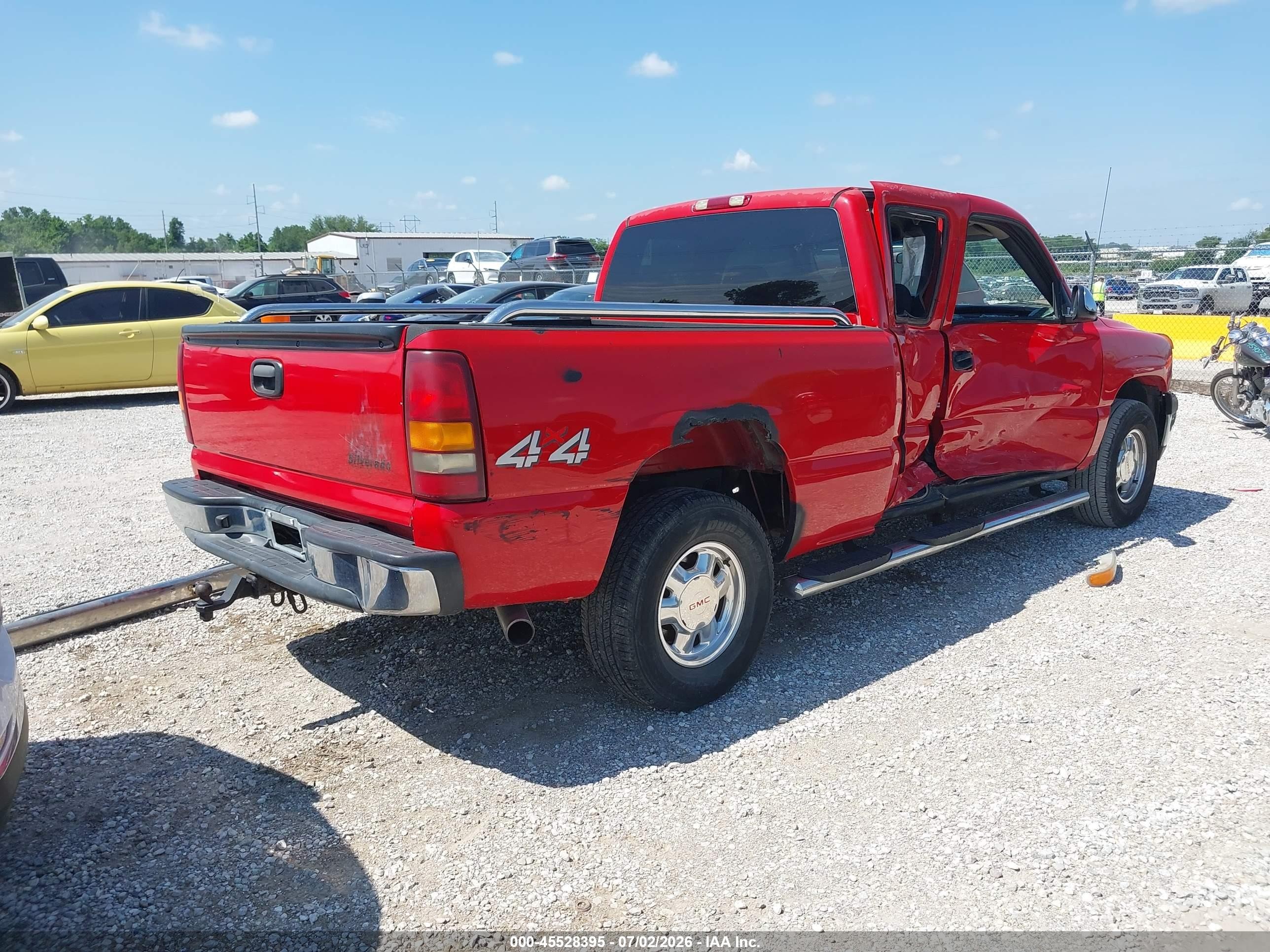 2002 Chevrolet Silverado 1500 Ls Красный vin: 1GCEK19TX2E158175