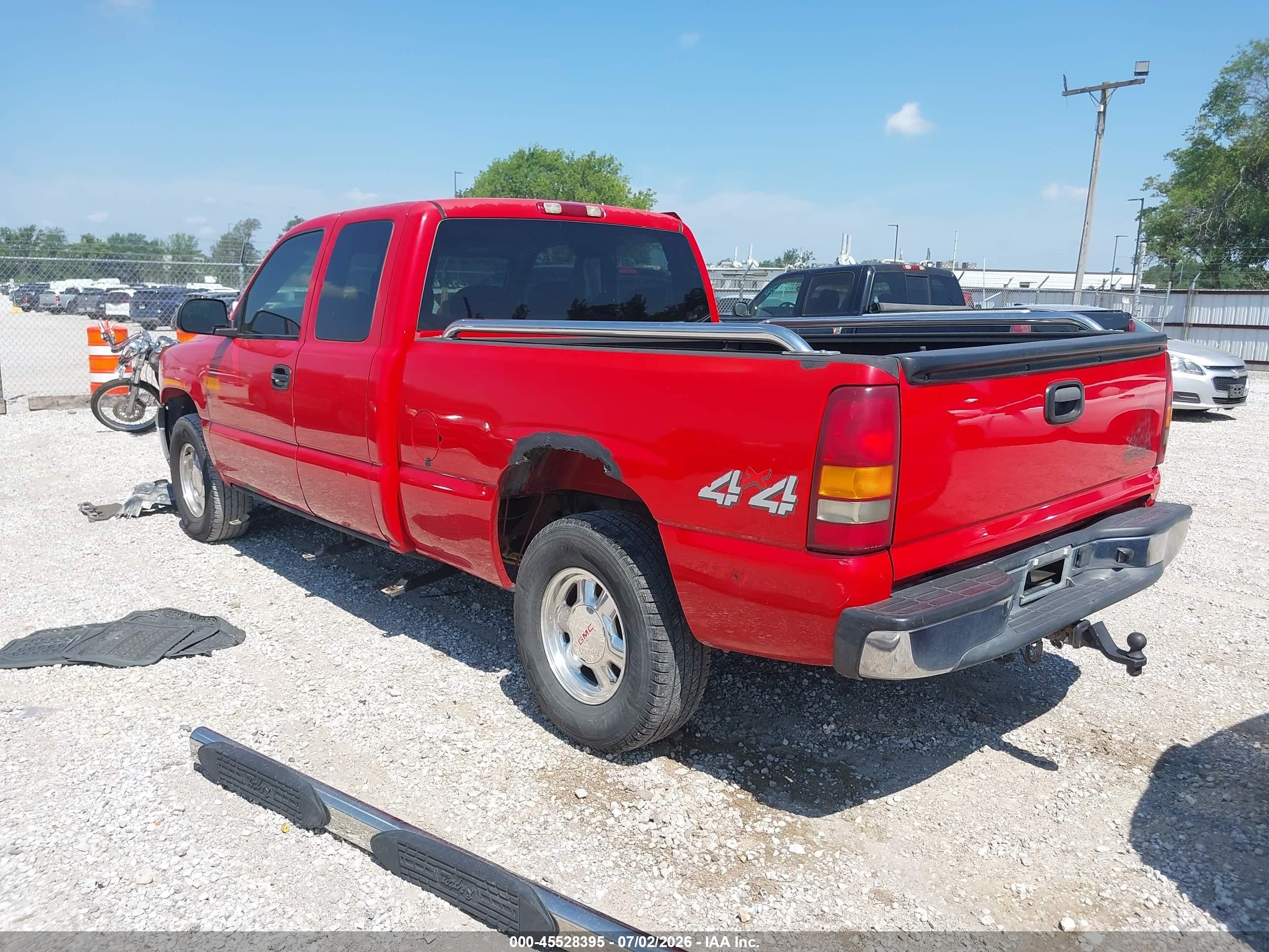 2002 Chevrolet Silverado 1500 Ls Красный vin: 1GCEK19TX2E158175
