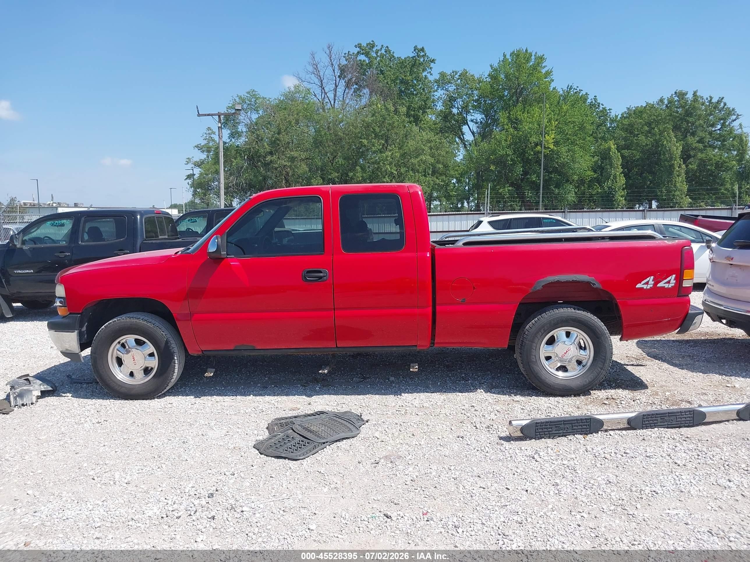 2002 Chevrolet Silverado 1500 Ls Красный vin: 1GCEK19TX2E158175