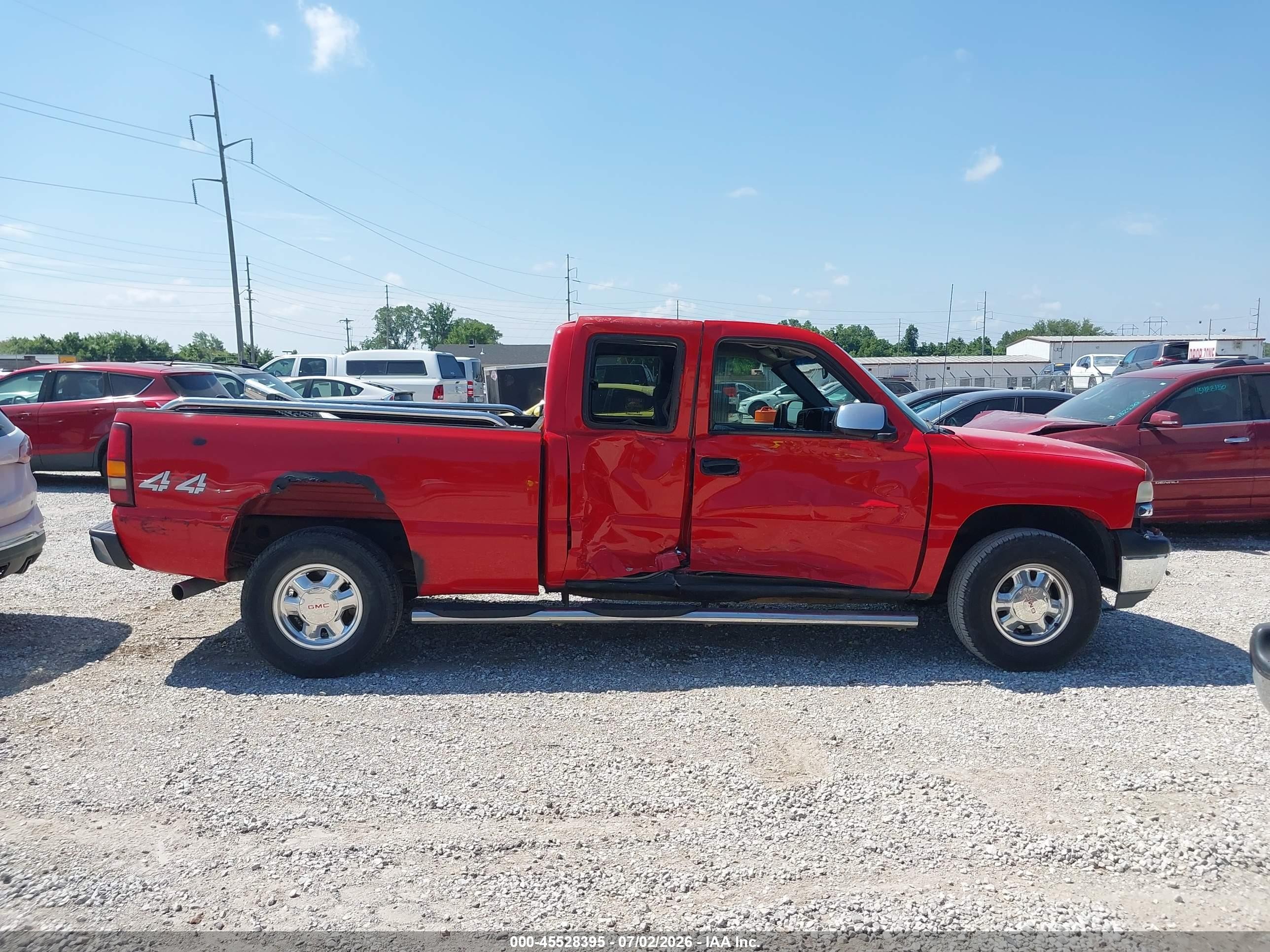 2002 Chevrolet Silverado 1500 Ls Красный vin: 1GCEK19TX2E158175