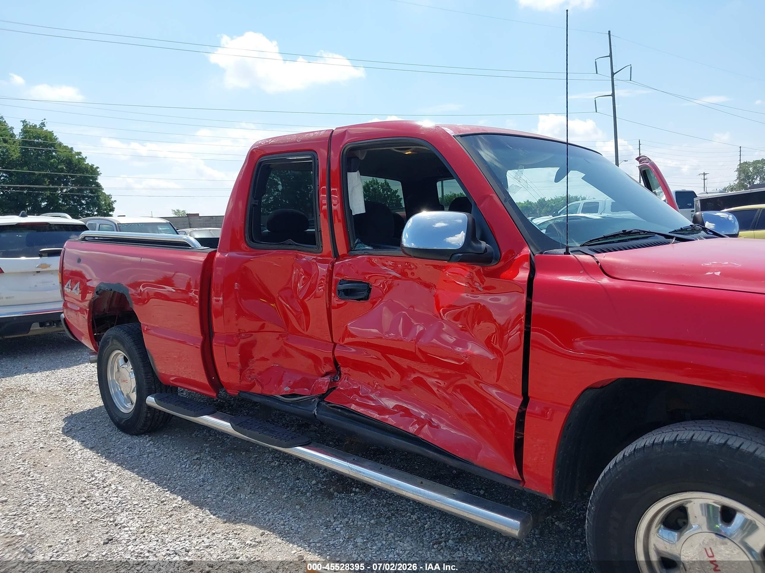 2002 Chevrolet Silverado 1500 Ls Красный vin: 1GCEK19TX2E158175