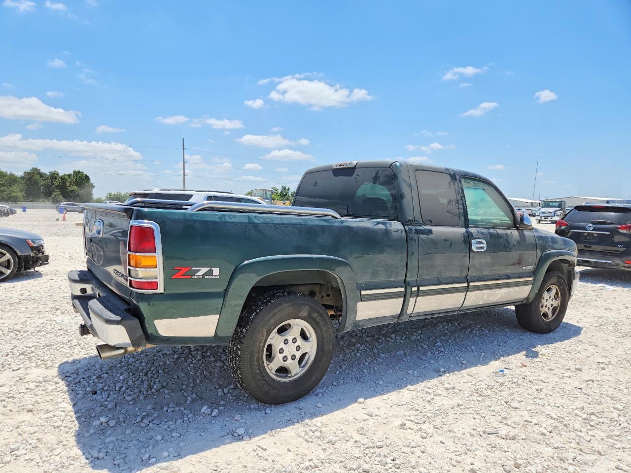 2002 Chevrolet Silverado K1500 Green vin: 1GCEK19TX2E194285