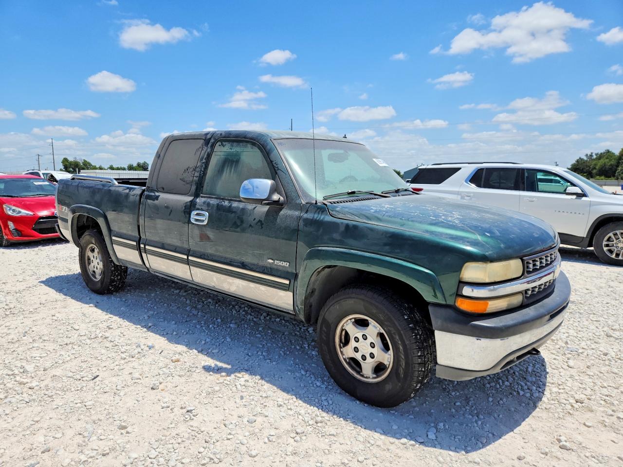 2002 Chevrolet Silverado K1500 Green vin: 1GCEK19TX2E194285