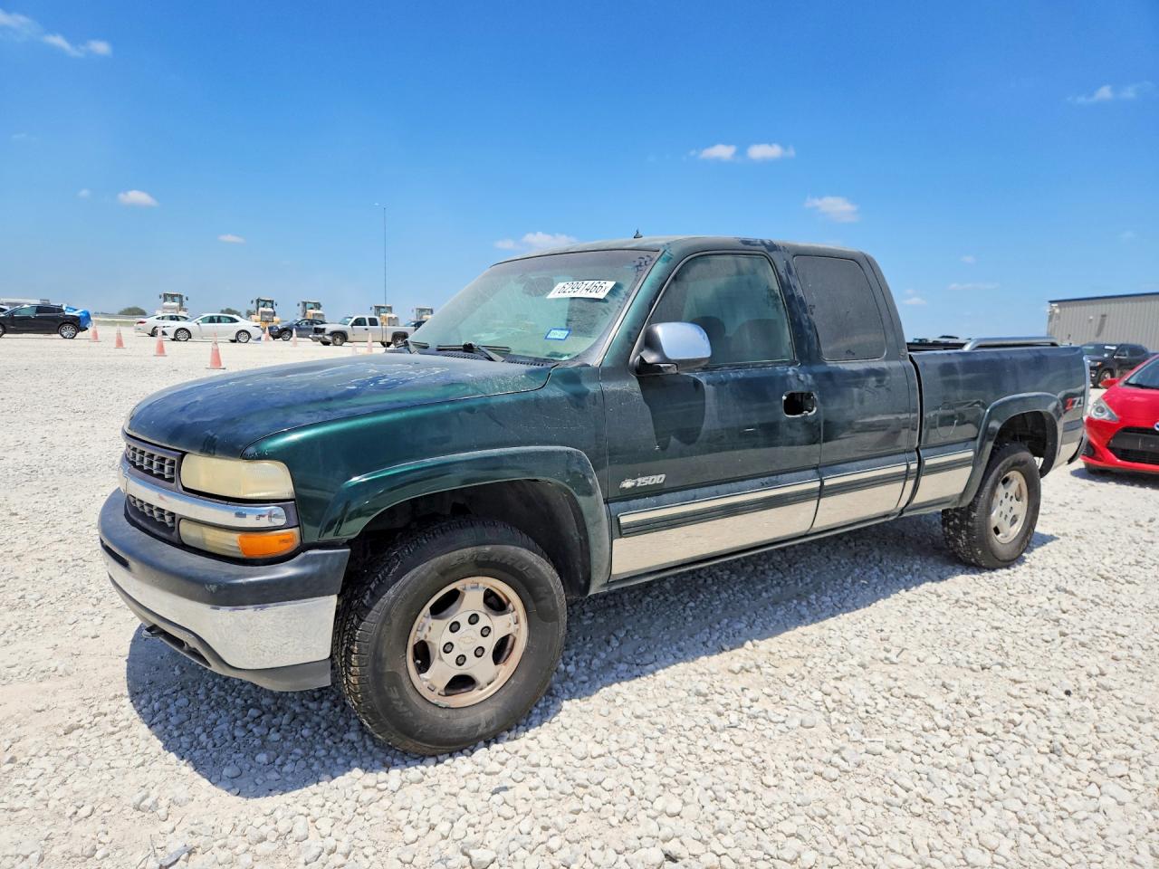 2002 Chevrolet Silverado K1500 Зеленый vin: 1GCEK19TX2E194285