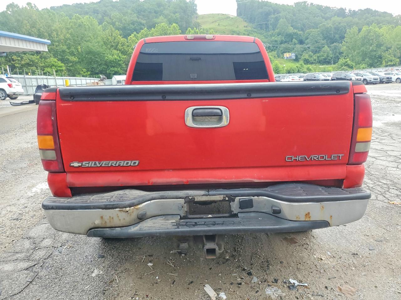 2002 Chevrolet Silverado K1500 Red vin: 1GCEK19TX2E239225