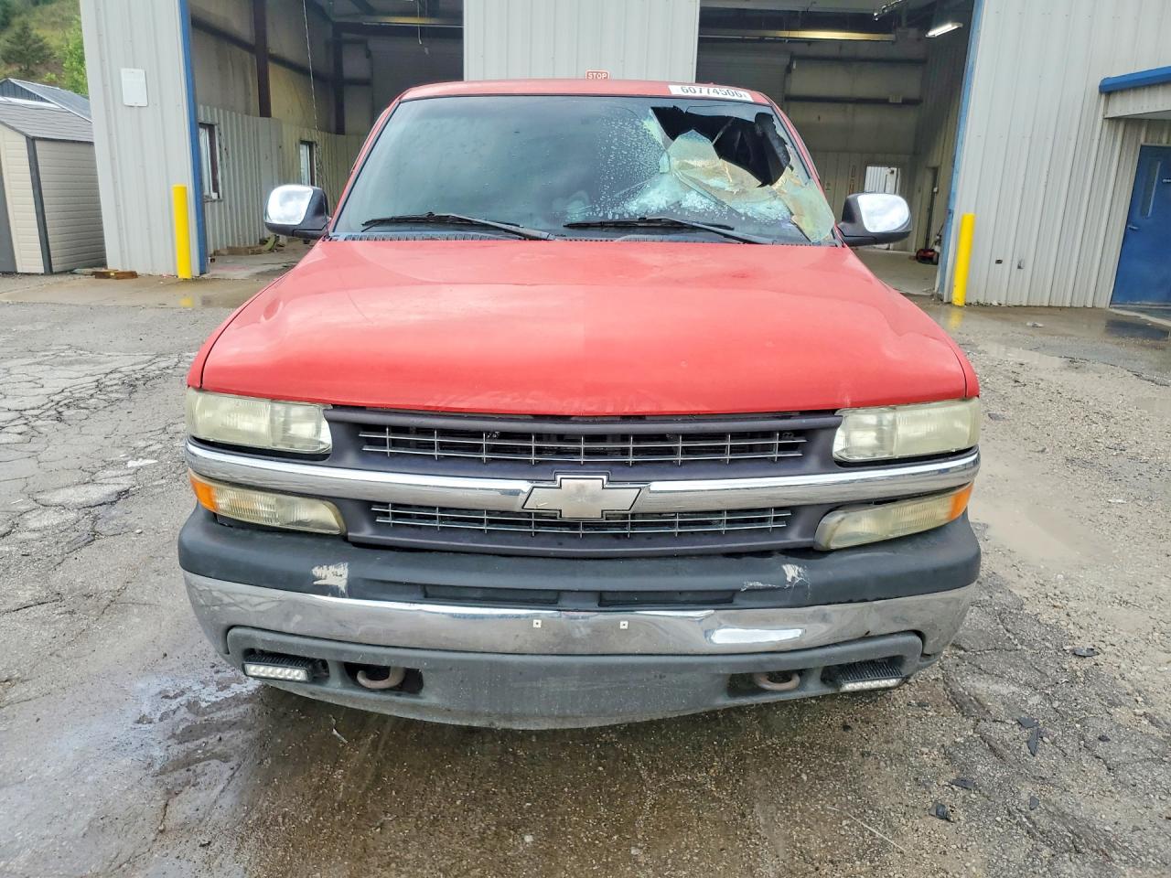2002 Chevrolet Silverado K1500 Red vin: 1GCEK19TX2E239225