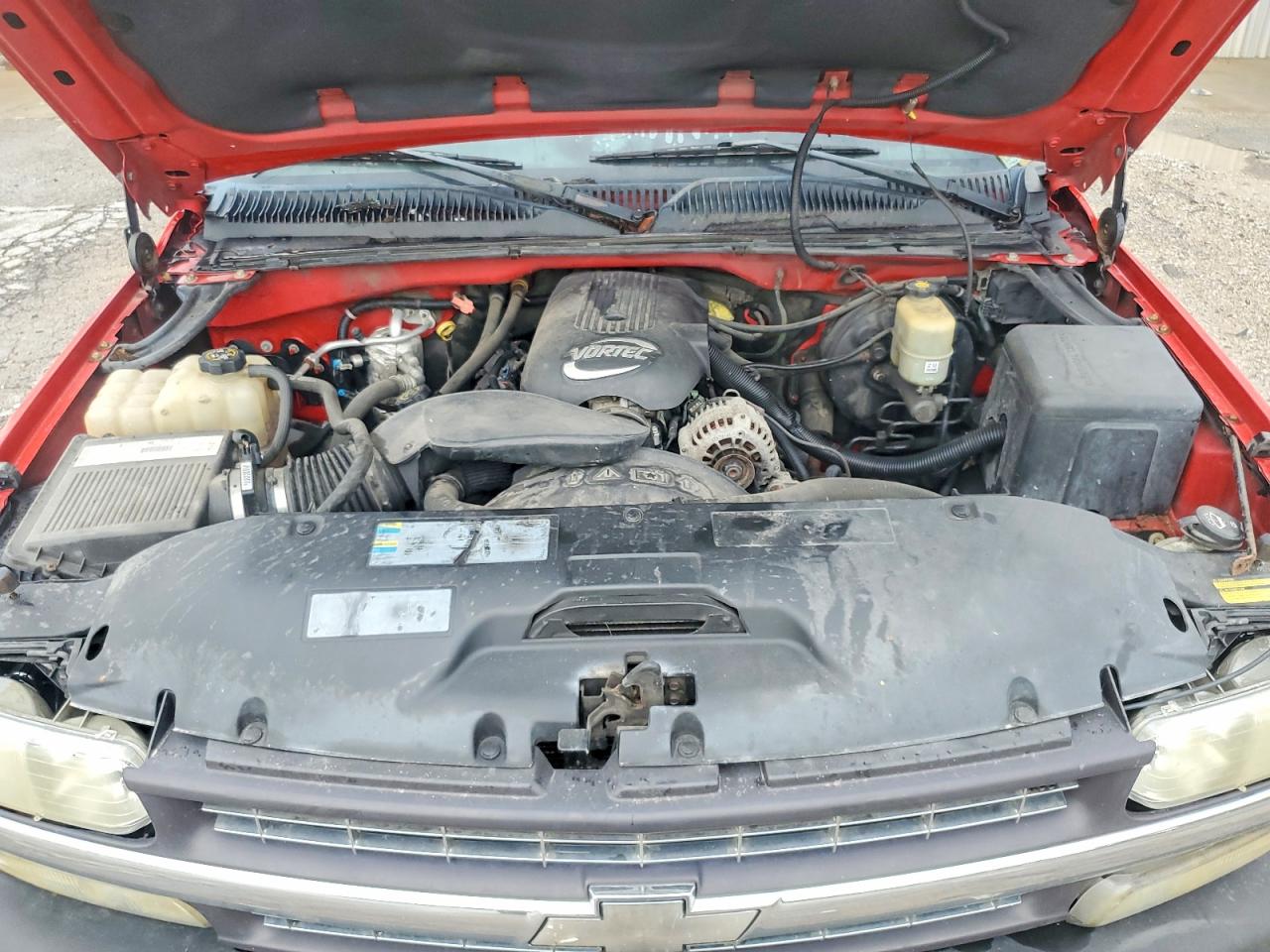 2002 Chevrolet Silverado K1500 Red vin: 1GCEK19TX2E239225