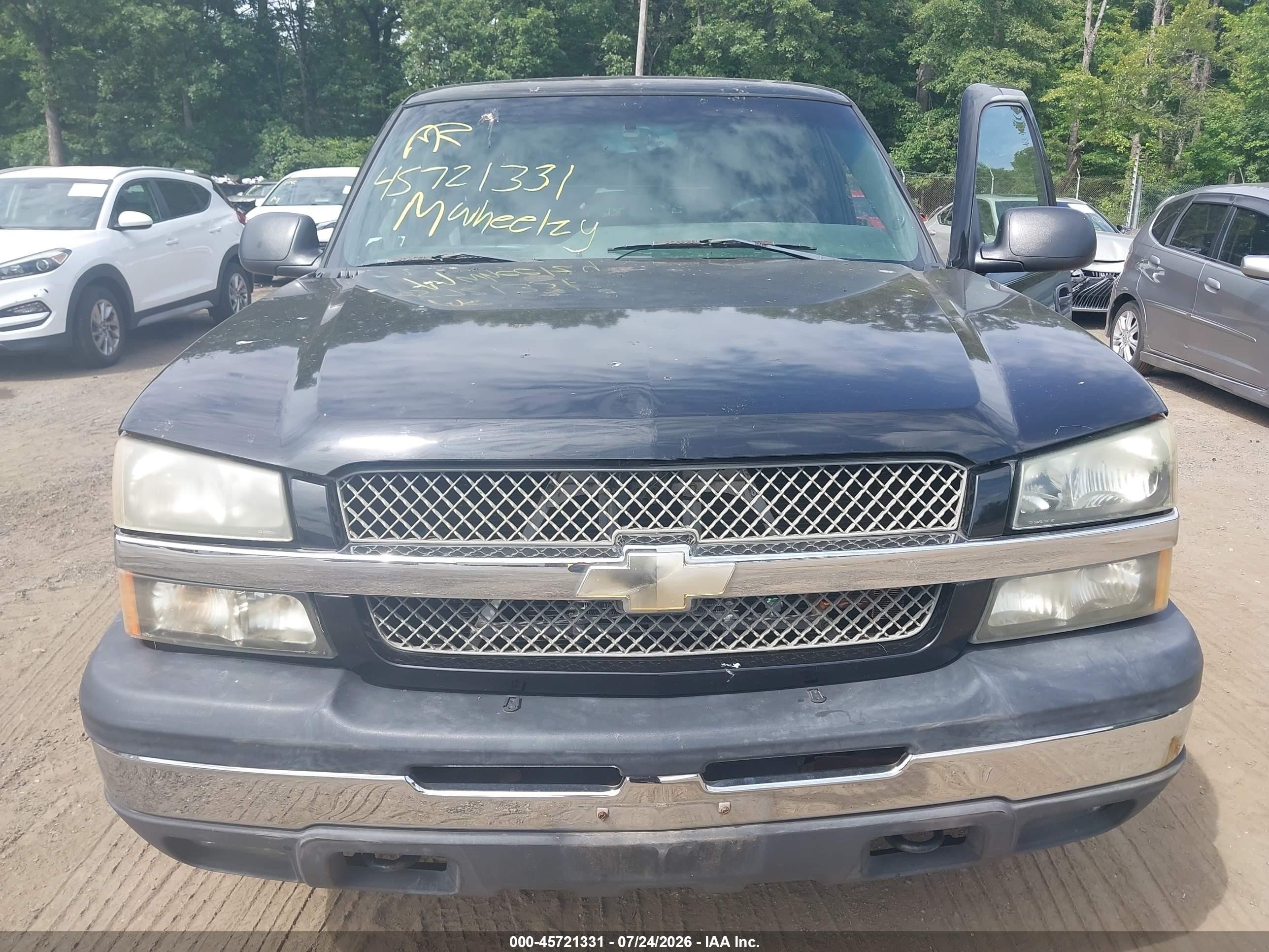 2003 Chevrolet Silverado 1500 Ls Black vin: 1GCEK19TX3E215539