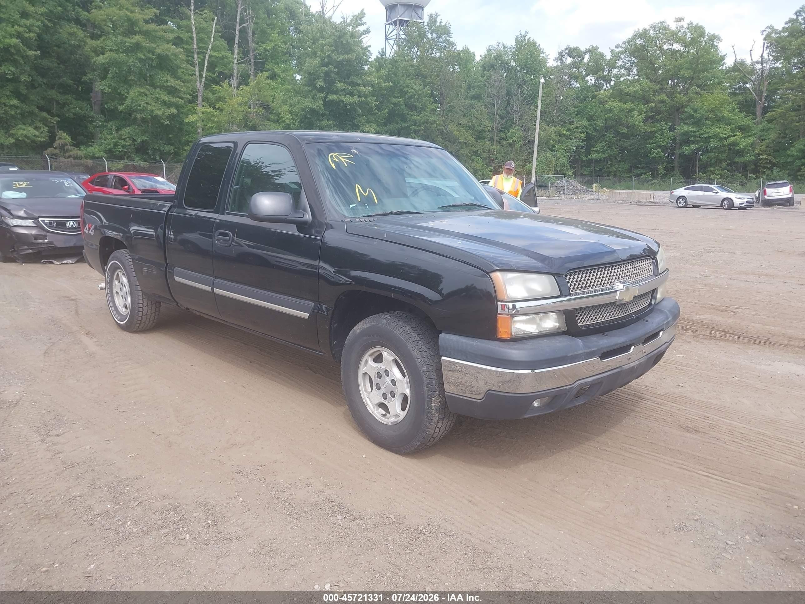 2003 Chevrolet Silverado 1500 Ls Black vin: 1GCEK19TX3E215539
