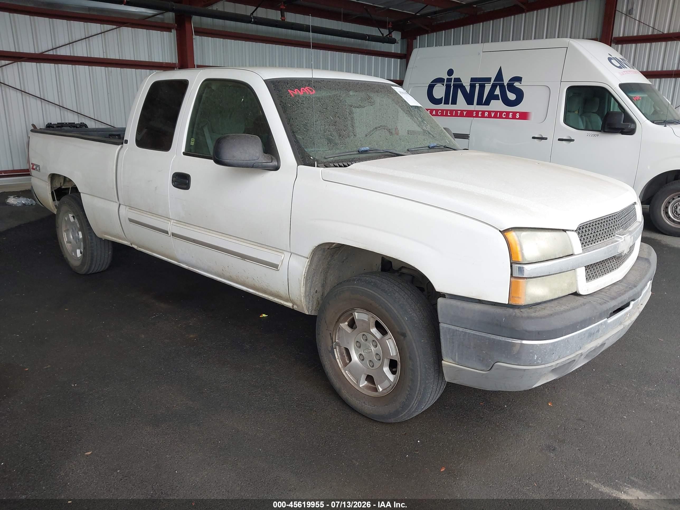 2003 Chevrolet Silverado 1500 Ls White vin: 1GCEK19TX3E216349