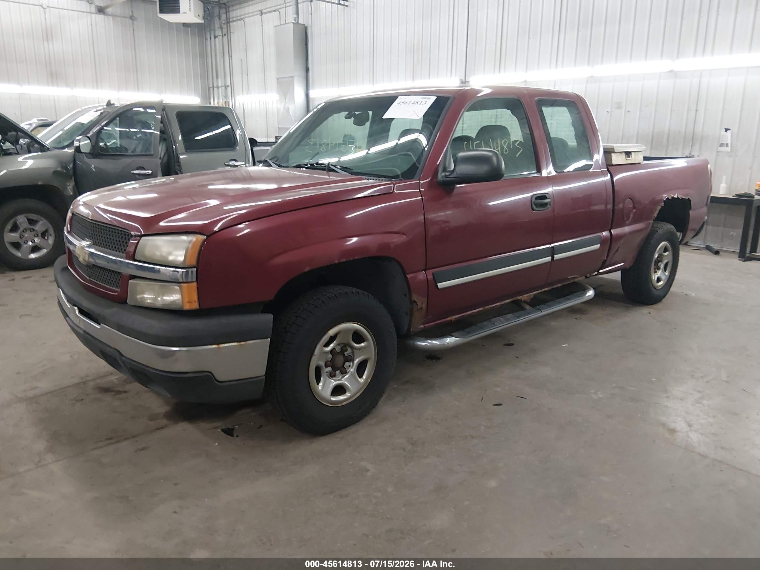 2004 Chevrolet Silverado 1500 Ls Темно-бордовый vin: 1GCEK19V04E375500