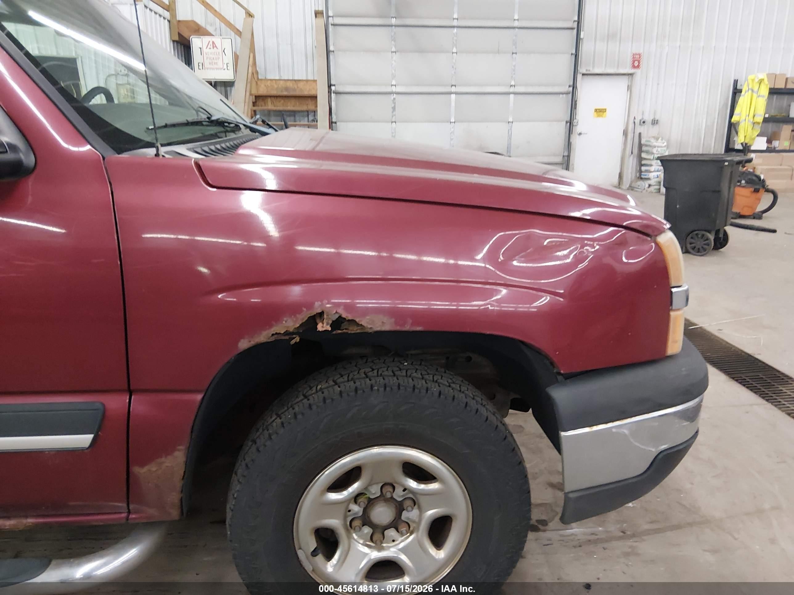 2004 Chevrolet Silverado 1500 Ls Темно-бордовый vin: 1GCEK19V04E375500