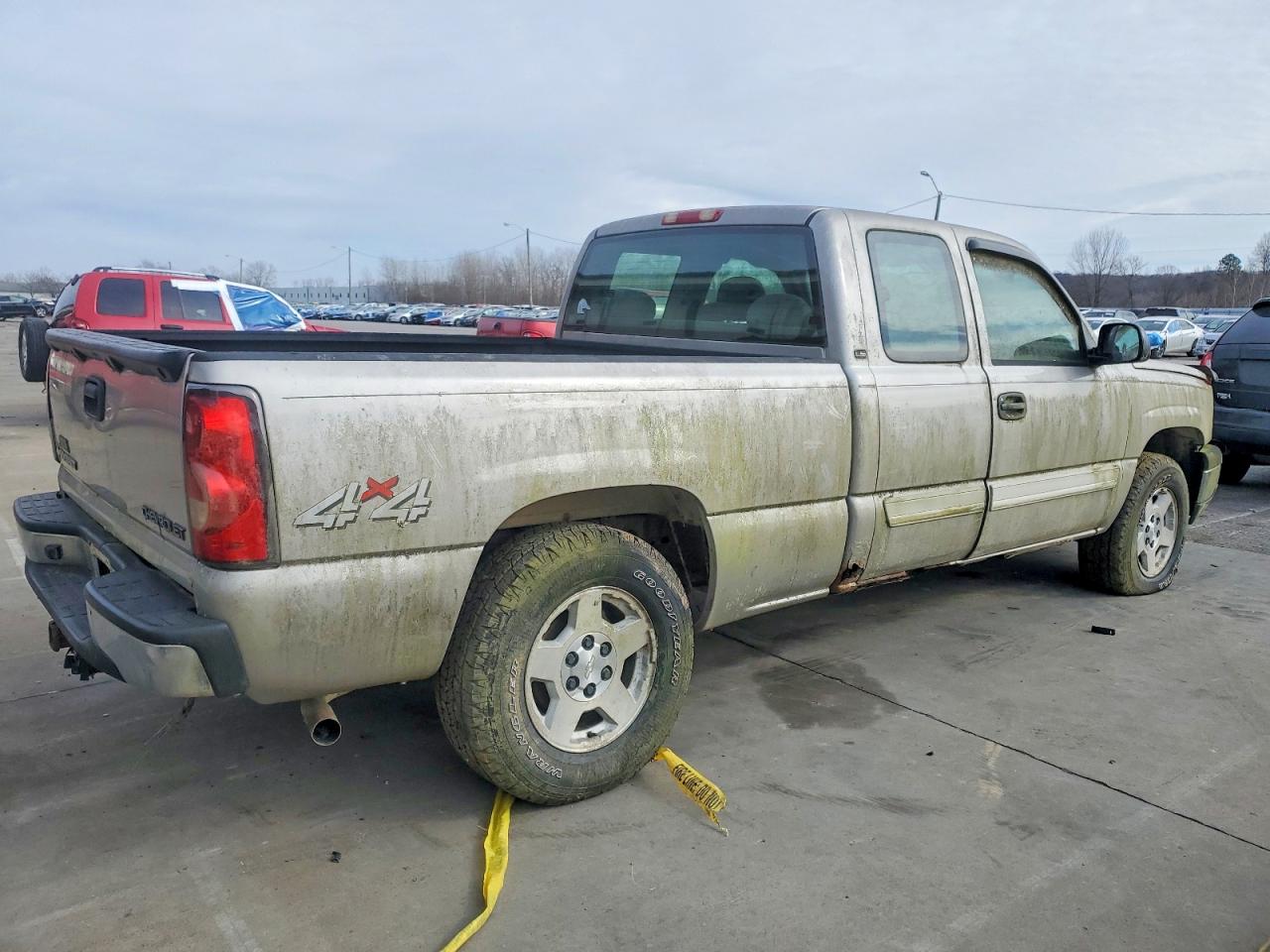 2005 Chevrolet Silverado K1500 Gray vin: 1GCEK19V05E276502