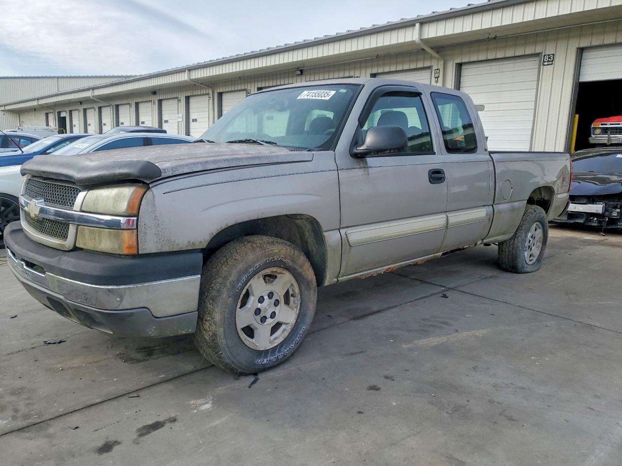 2005 Chevrolet Silverado K1500 Gray vin: 1GCEK19V05E276502