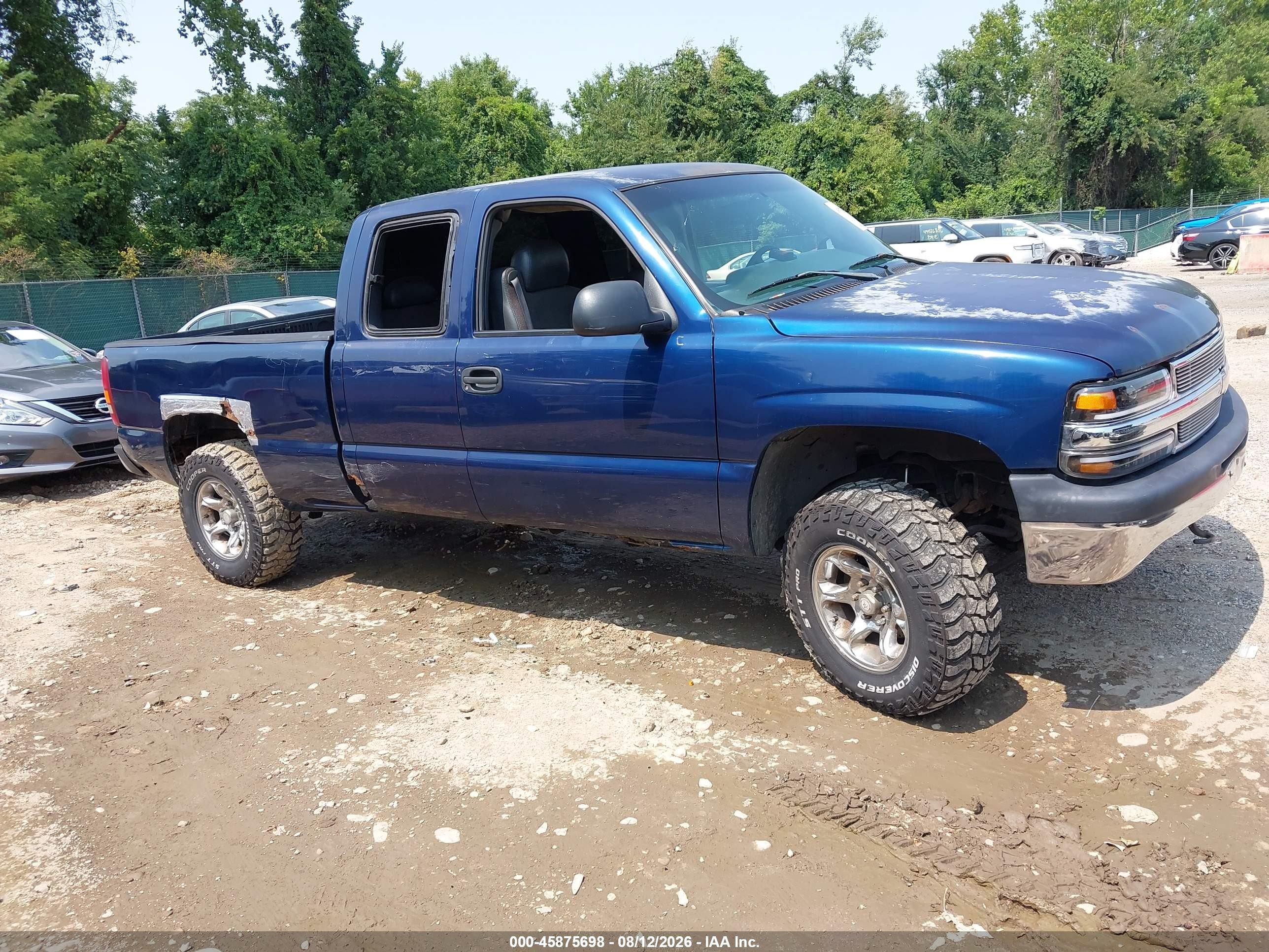 2002 Chevrolet Silverado 1500   Blue vin: 1GCEK19V12E250258